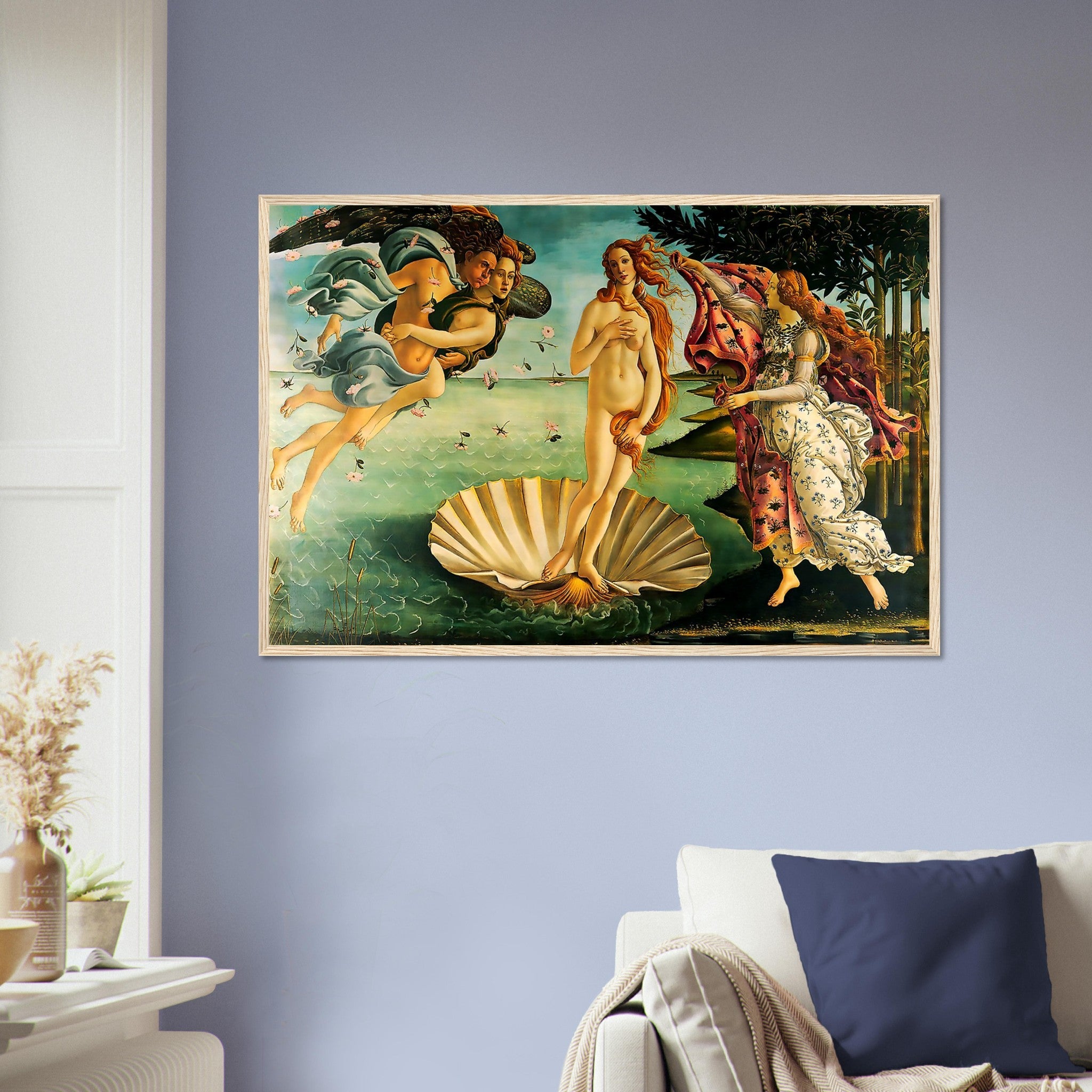 Birth Of Venus Framed, Sandro Botticelli - Birth Of Venus Framed Print - Mid 1480s - WallArtPrints4U