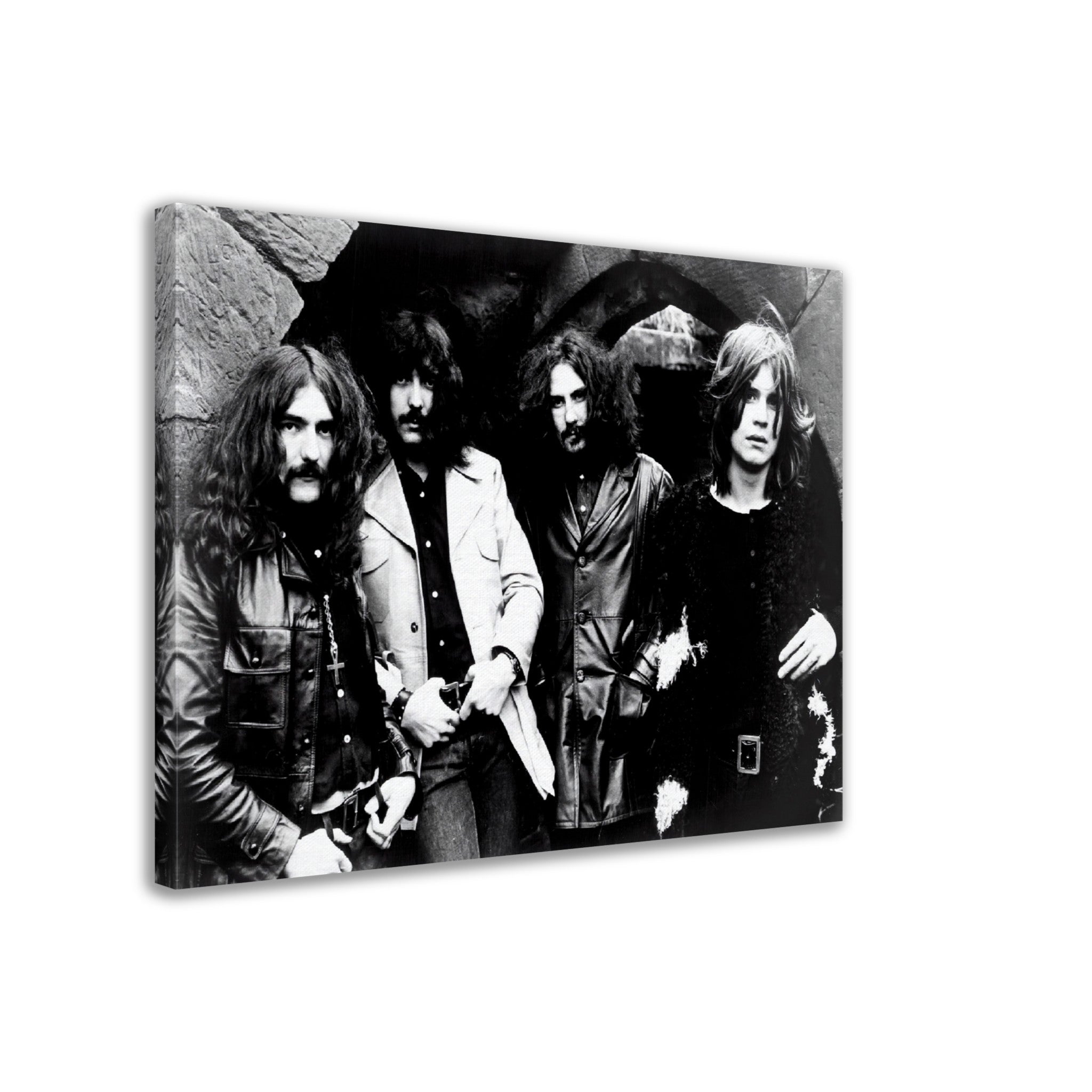 Black Sabbath Canvas, Ozzy Osbourne, Vintage Photo Portrait - Black Sabbath Canvas Print - WallArtPrints4U