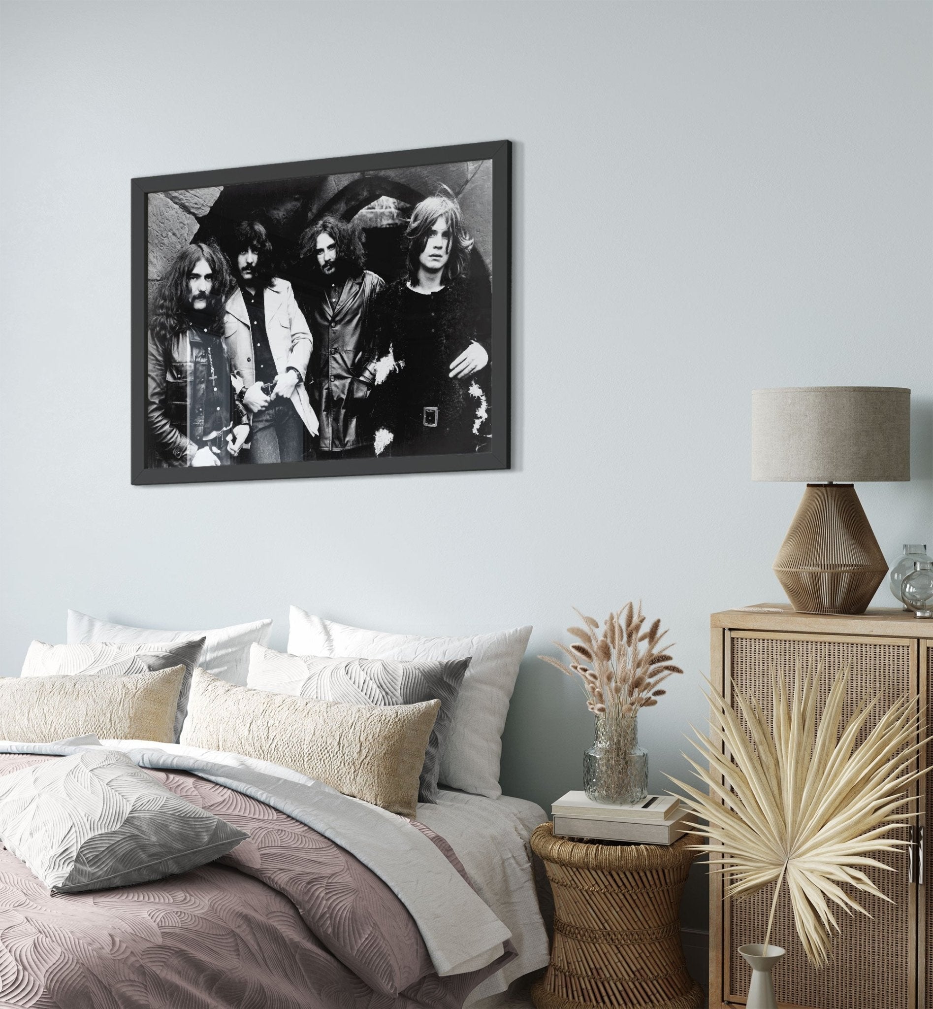 Black Sabbath Framed, Ozzy Osbourne, Vintage Photo Portrait - Black Sabbath Framed Print - WallArtPrints4U