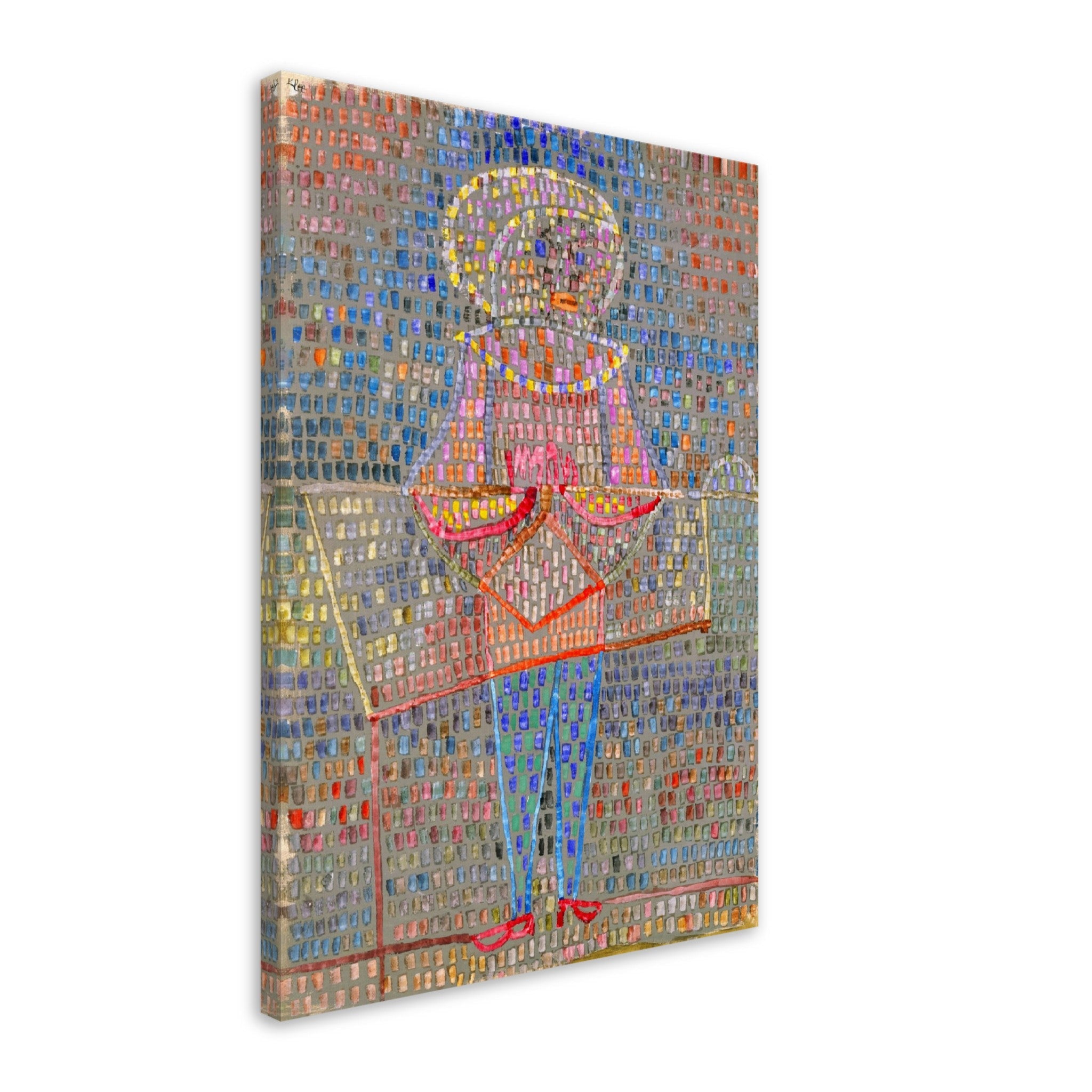 Boy In A Fancy Dress Canvas Print, Paul Klee Canvass Abstract Boy Fancy Dress Art - WallArtPrints4U