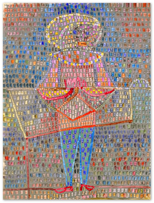 Boy In A Fancy Dress Poster, Paul Klee Prints Abstract Boy Fancy Dress Art - WallArtPrints4U
