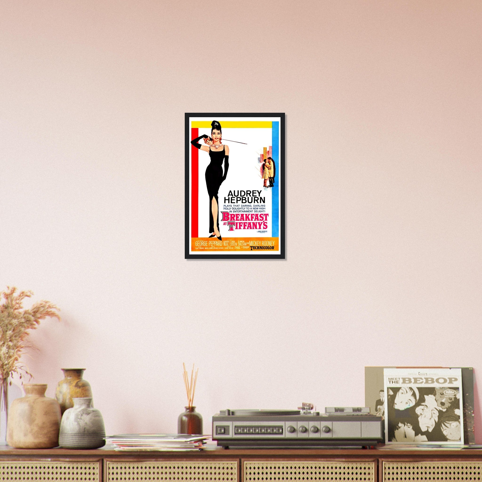 Breakfast At Tiffany's Framed, Vintage Movie Framed 1961 Framed Film Art - Audrey Hepburn - WallArtPrints4U