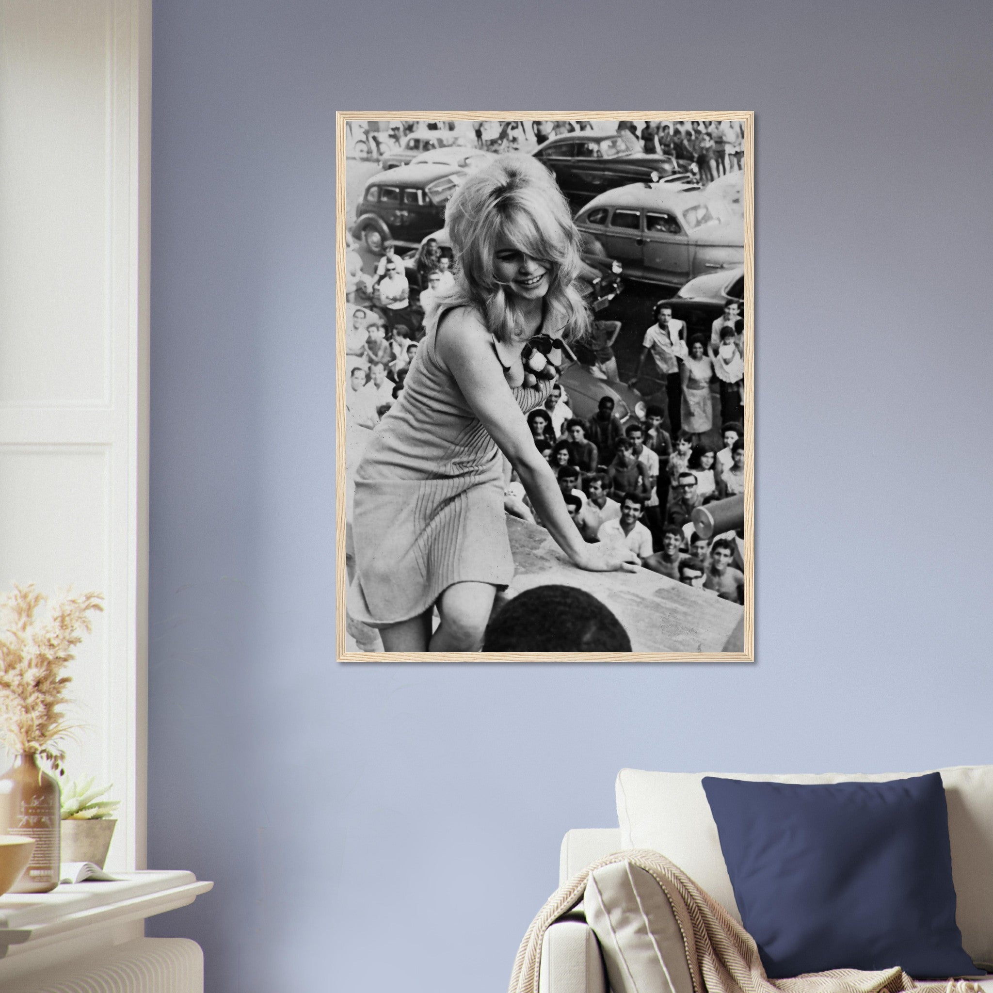 Brigitte Bardot Framed, Vintage Photo 1964 In Brazil - Brigitte Bardot Framed Print - Hollywood Silver Screen Star - WallArtPrints4U