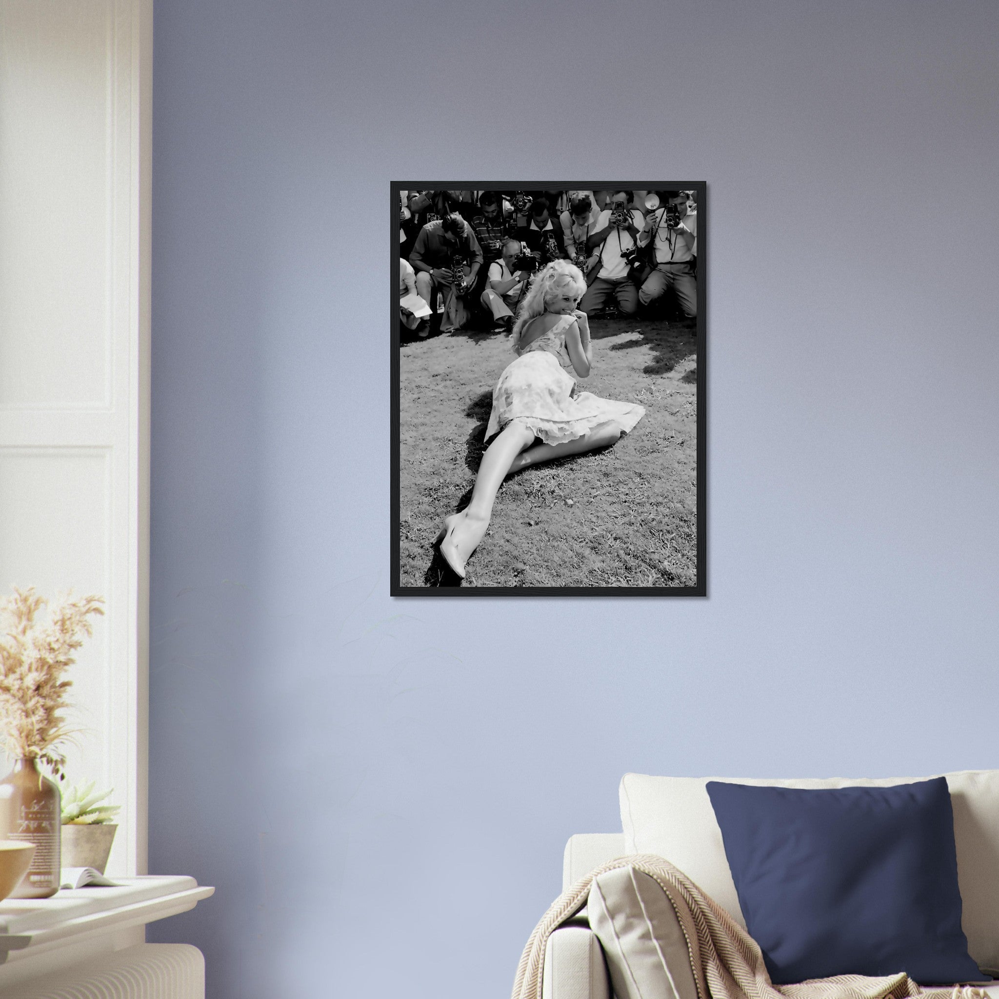 Brigitte Bardot Framed, Vintage Photo Venice 1958 - Brigitte Bardot Framed Print - Silver Screen Sex Symbol - WallArtPrints4U