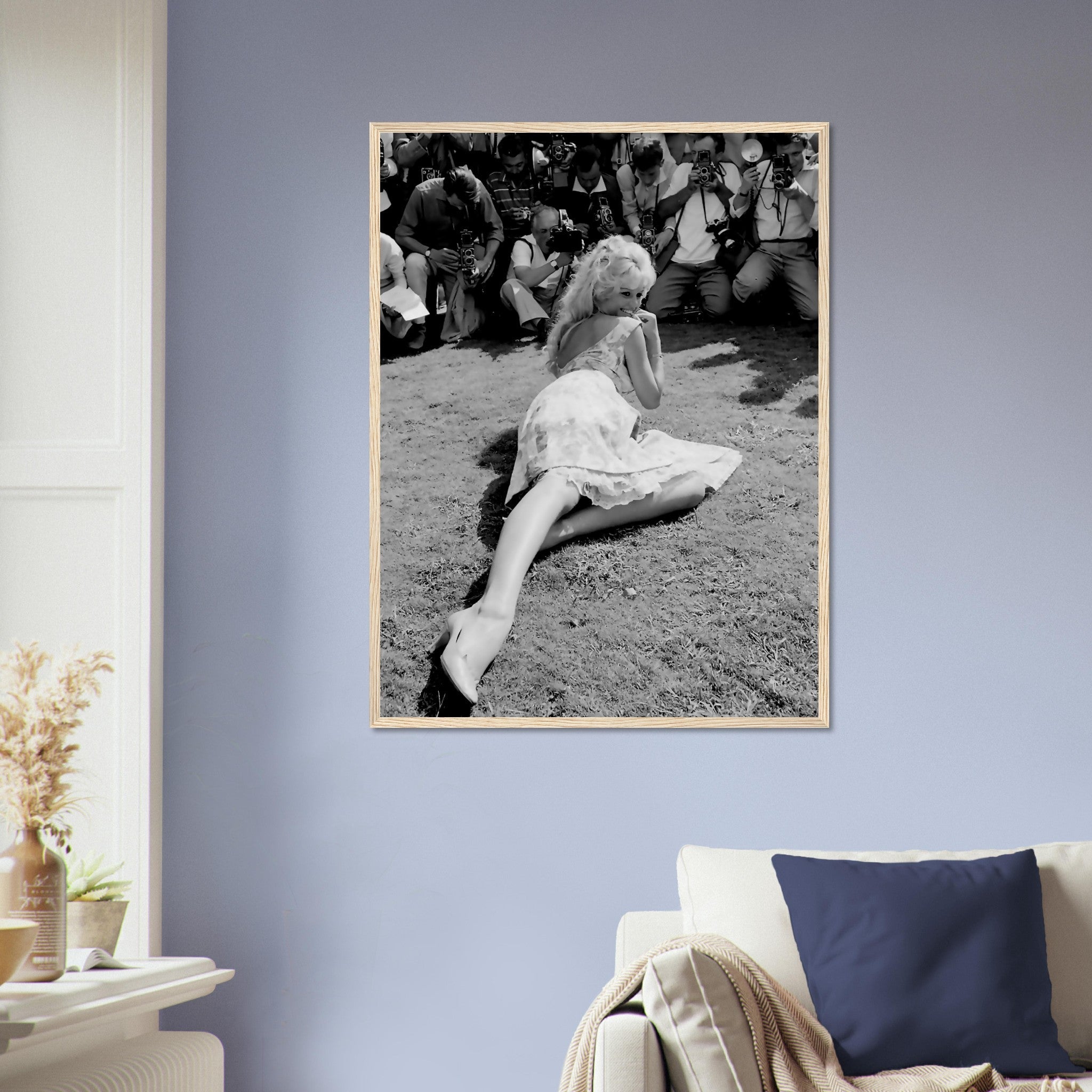 Brigitte Bardot Framed, Vintage Photo Venice 1958 - Brigitte Bardot Framed Print - Silver Screen Sex Symbol - WallArtPrints4U