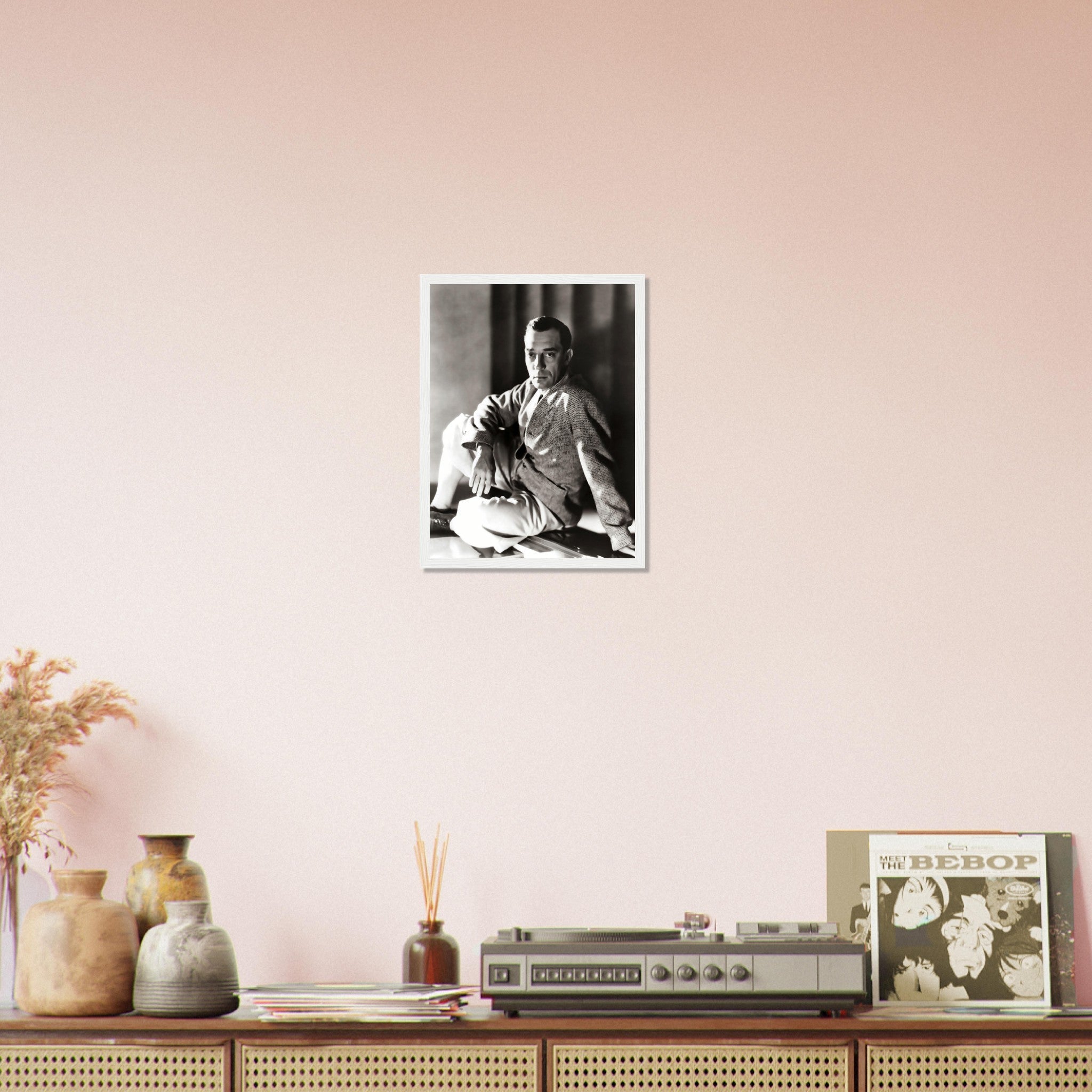 Buster Keaton Framed, Great Stone Face, Vintage Photo, Buster Keaton Framed Print, Silver Screen Silent Movie Star - WallArtPrints4U