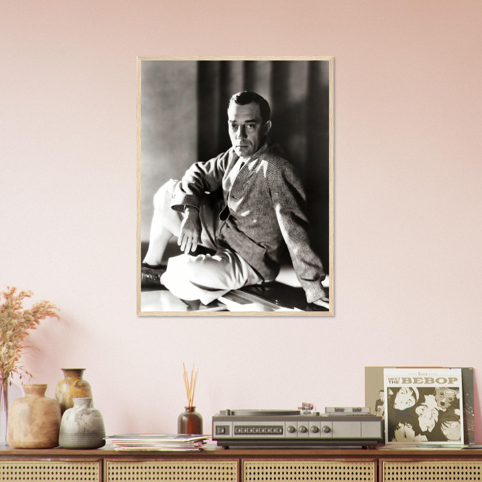 Buster Keaton Framed, Great Stone Face, Vintage Photo, Buster Keaton Framed Print, Silver Screen Silent Movie Star - WallArtPrints4U