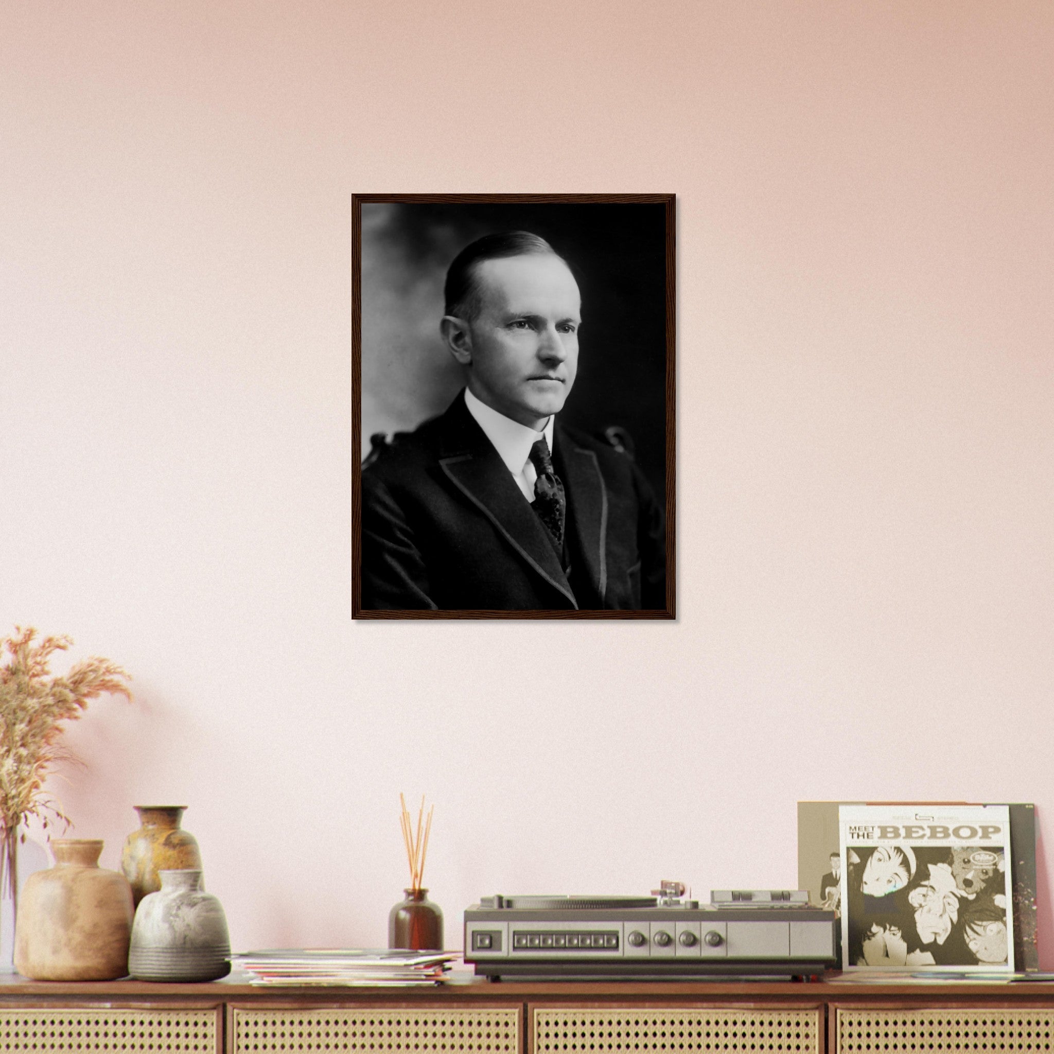 Calvin Coolidge Framed, 30th President Of These United States, Vintage Photo Portrait - Calvin Coolidge Framed Print - WallArtPrints4U