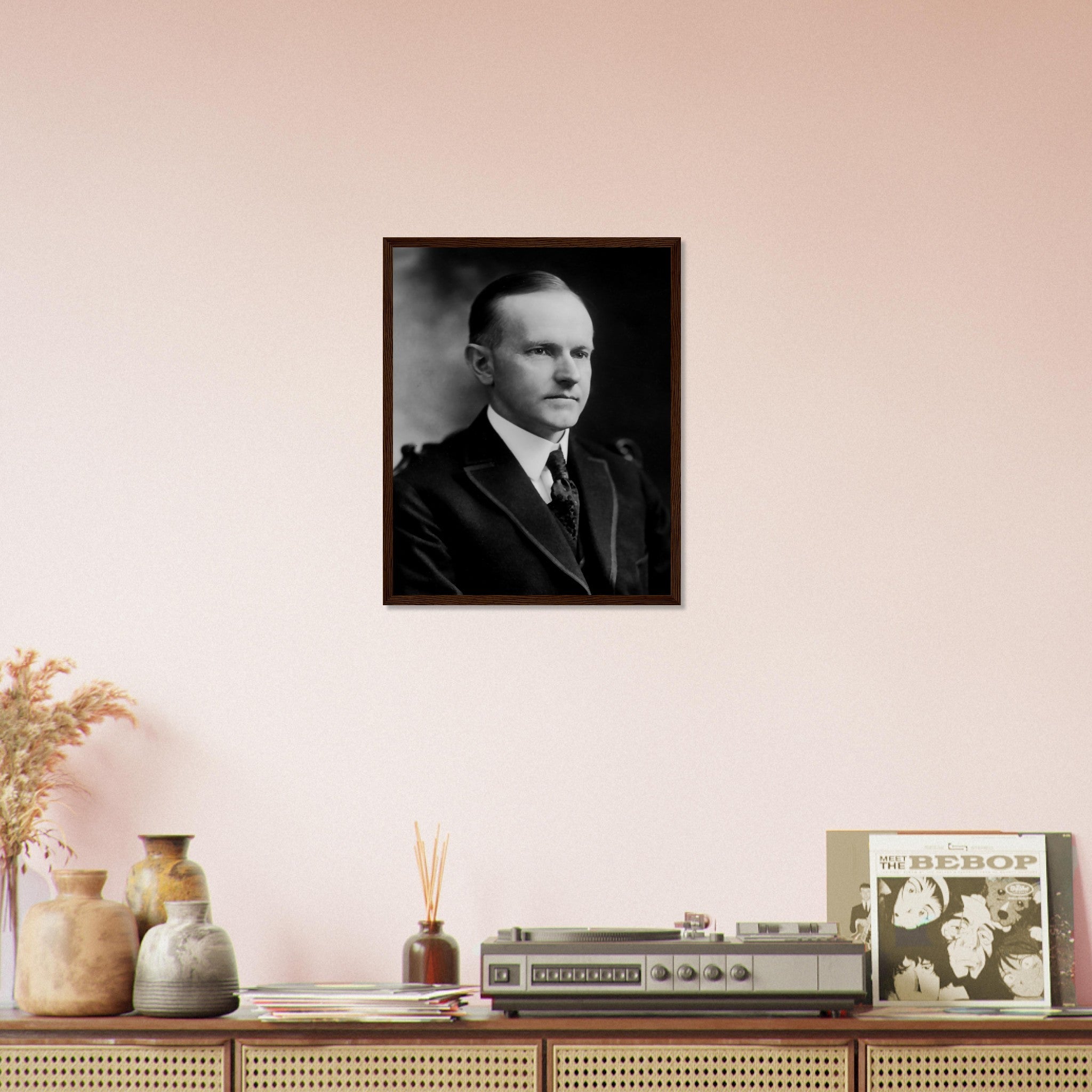 Calvin Coolidge Framed, 30th President Of These United States, Vintage Photo Portrait - Calvin Coolidge Framed Print - WallArtPrints4U