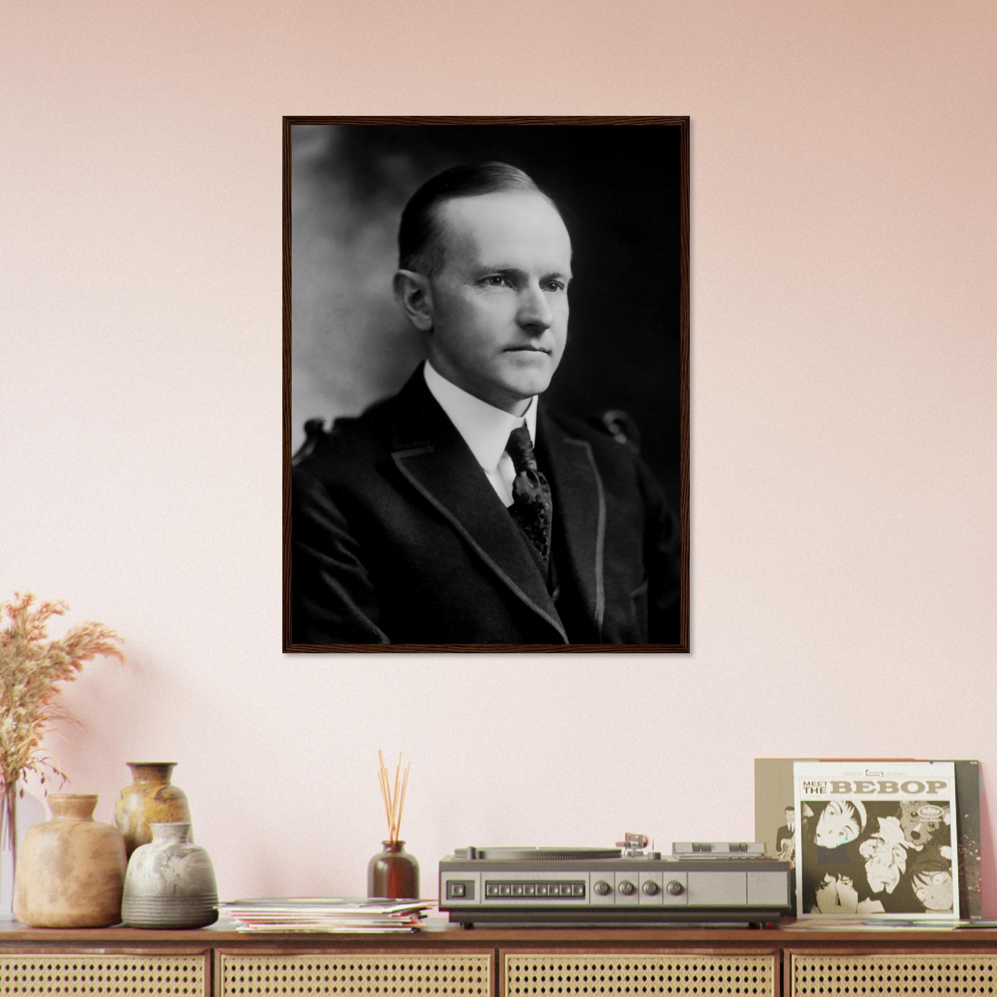 Calvin Coolidge Framed, 30th President Of These United States, Vintage Photo Portrait - Calvin Coolidge Framed Print - WallArtPrints4U