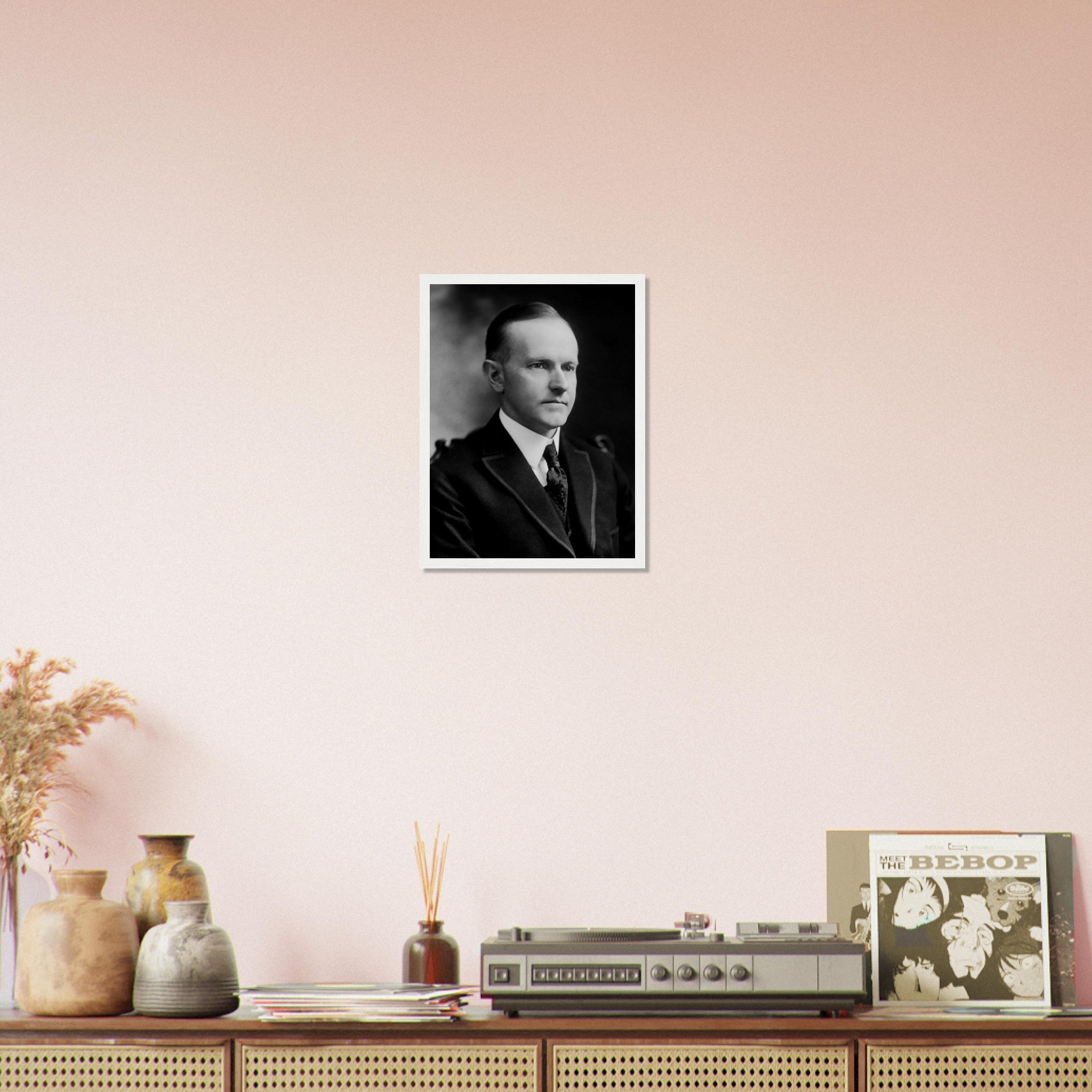 Calvin Coolidge Framed, 30th President Of These United States, Vintage Photo Portrait - Calvin Coolidge Framed Print - WallArtPrints4U