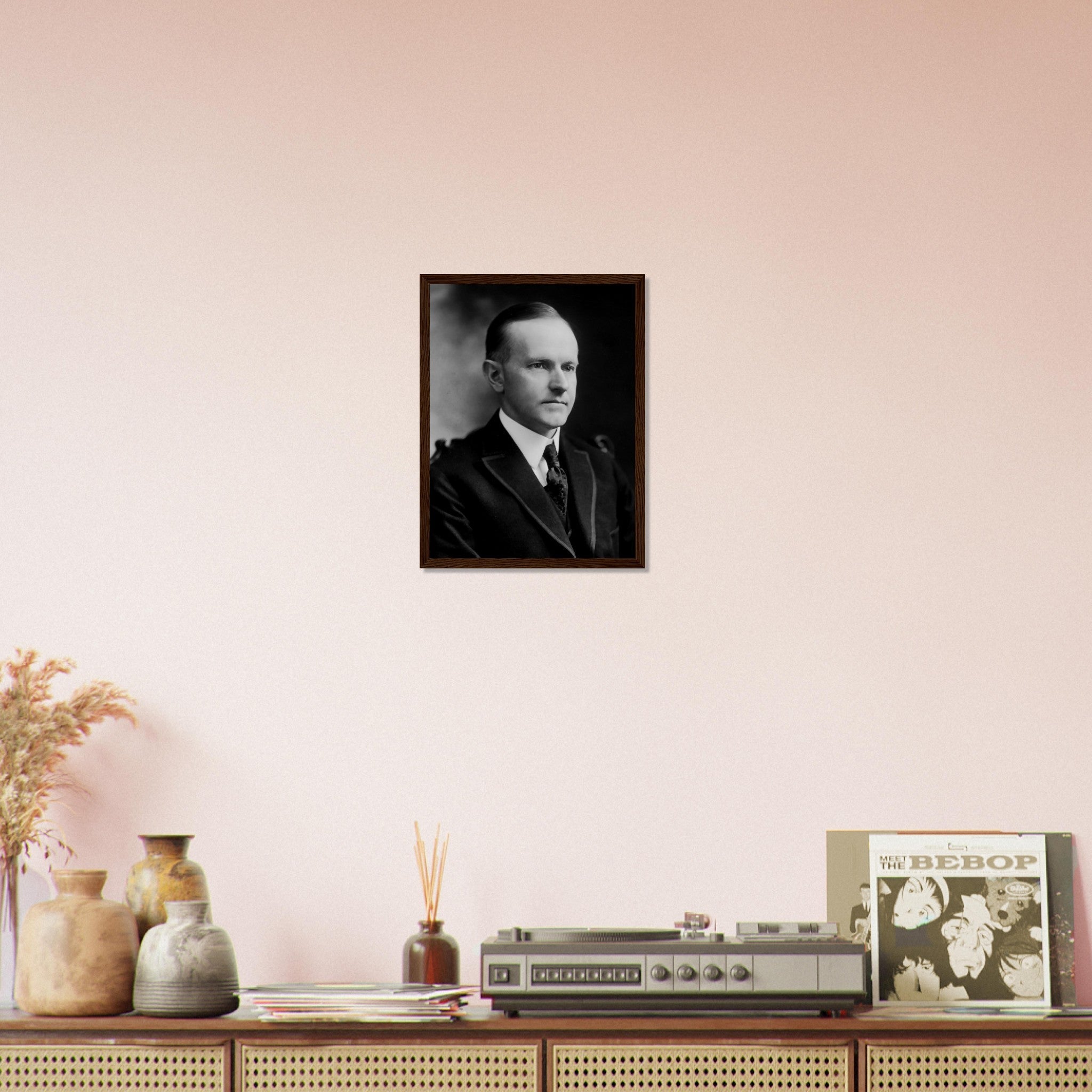 Calvin Coolidge Framed, 30th President Of These United States, Vintage Photo Portrait - Calvin Coolidge Framed Print - WallArtPrints4U