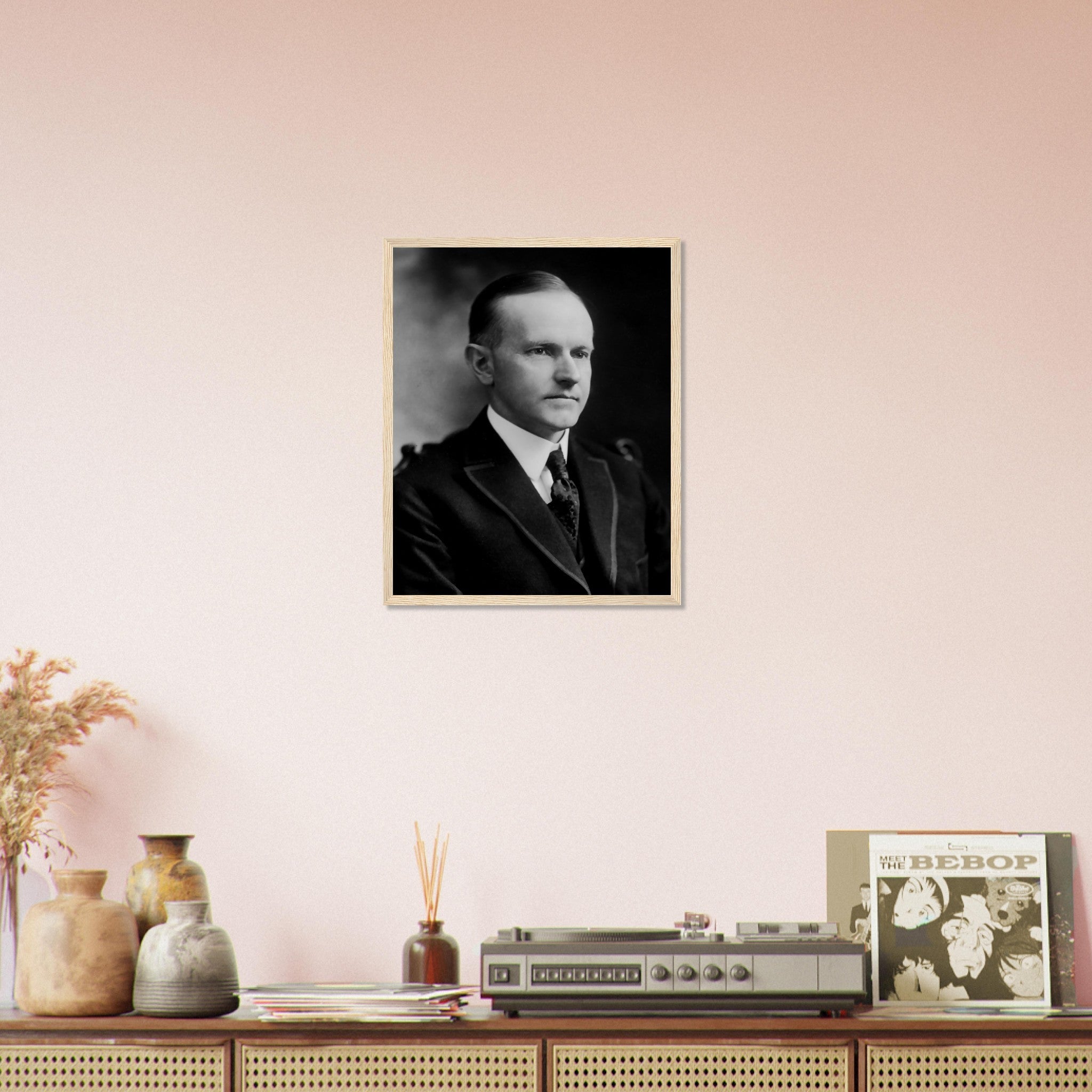 Calvin Coolidge Framed, 30th President Of These United States, Vintage Photo Portrait - Calvin Coolidge Framed Print - WallArtPrints4U