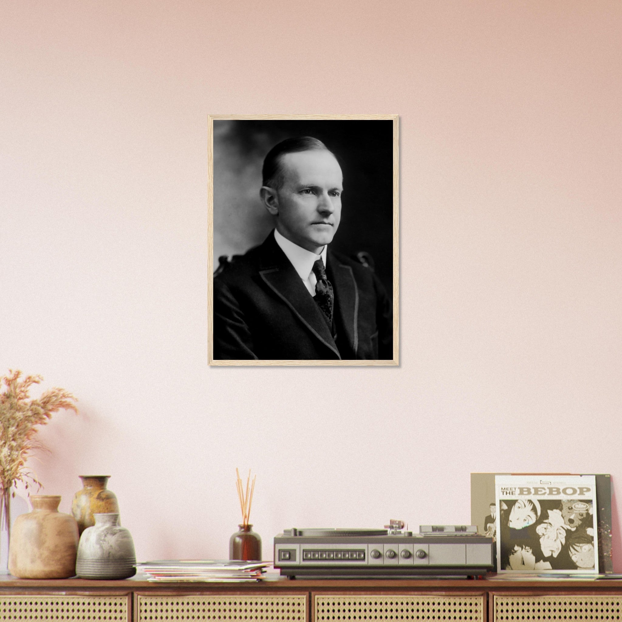 Calvin Coolidge Framed, 30th President Of These United States, Vintage Photo Portrait - Calvin Coolidge Framed Print - WallArtPrints4U
