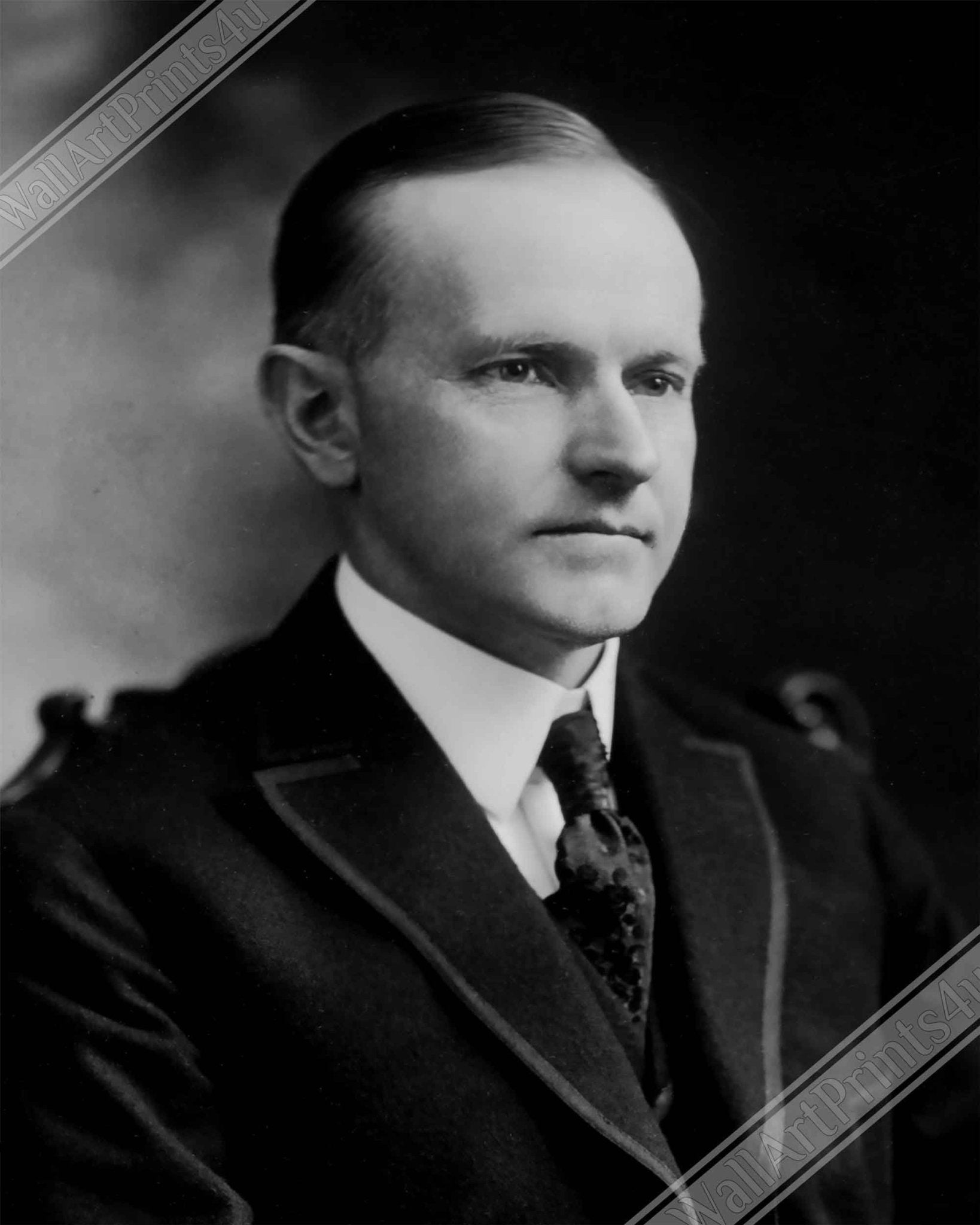 Calvin Coolidge Poster, 30th President Of These United States, Vintage Photo Portrait - Calvin Coolidge Print - WallArtPrints4U