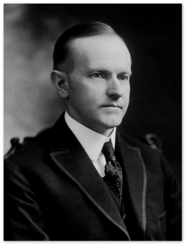 Calvin Coolidge Poster, 30th President Of These United States, Vintage Photo Portrait - Calvin Coolidge Print - WallArtPrints4U
