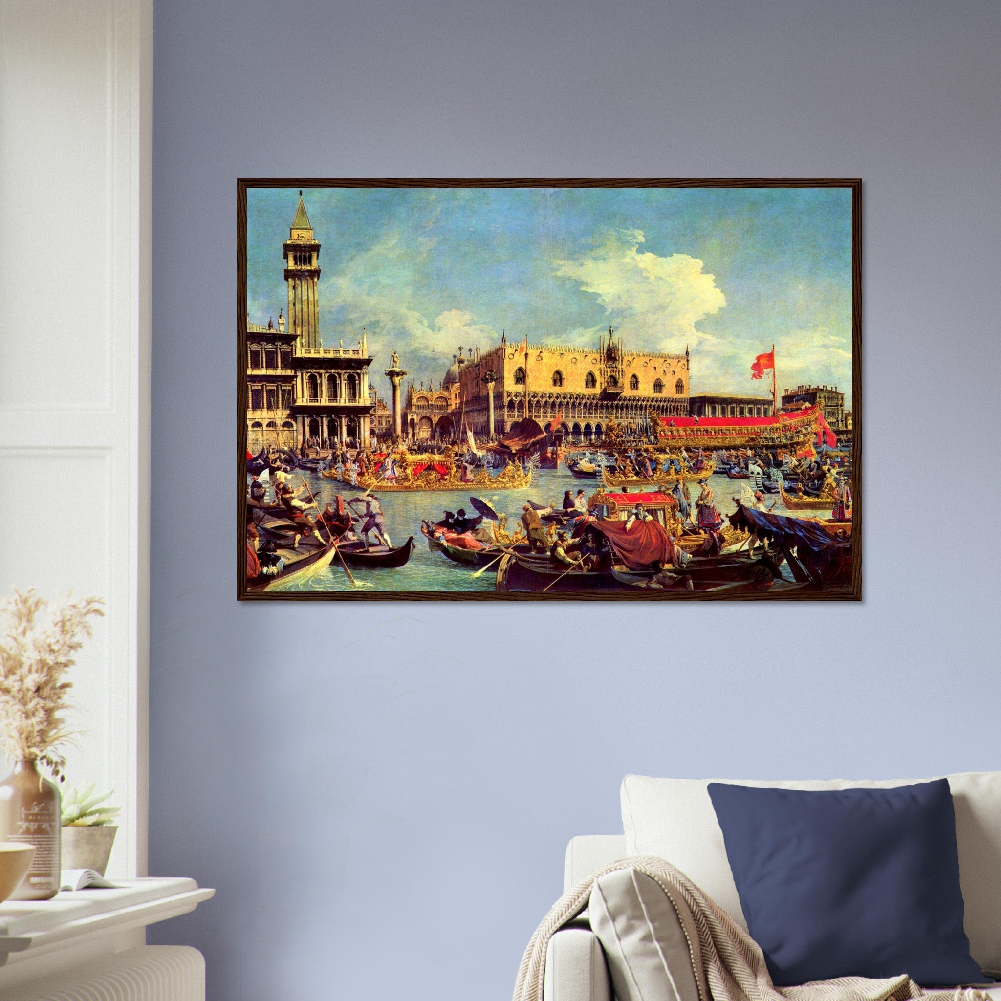Canaletto Framed Print, The Bucinturo Framed Venice, Returning To The Molo On Ascension Day - WallArtPrints4U