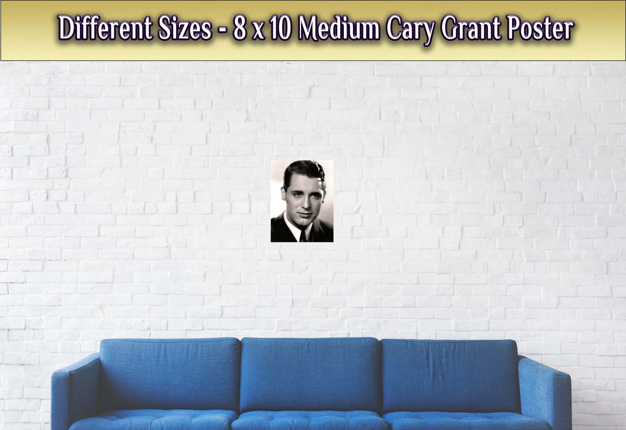 Cary Grant Poster, Young Chin Dimple, Vintage Photo, Cary Grant Print, Silver Screen Star - WallArtPrints4U