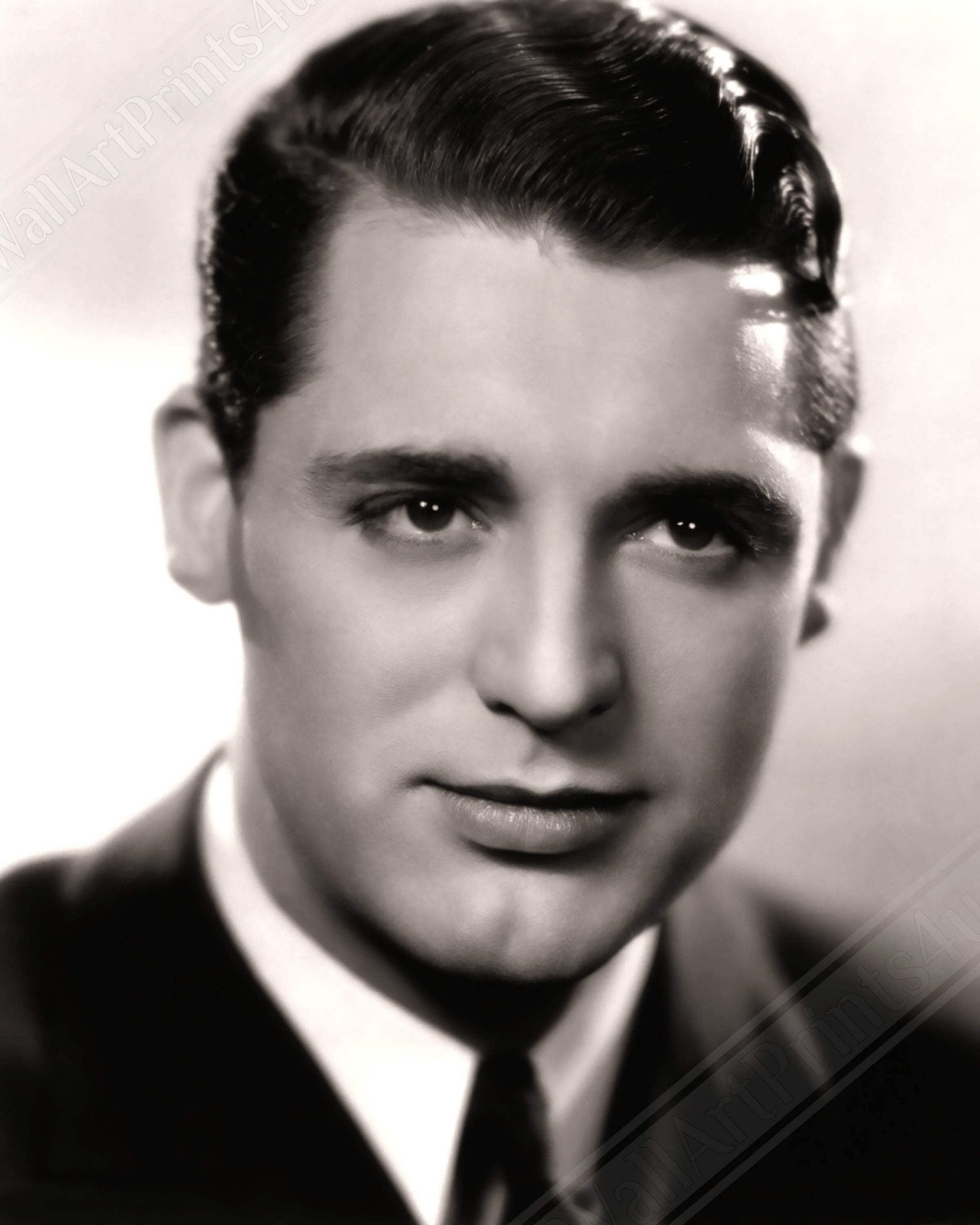 Cary Grant Poster, Young Chin Dimple, Vintage Photo, Cary Grant Print, Silver Screen Star - WallArtPrints4U