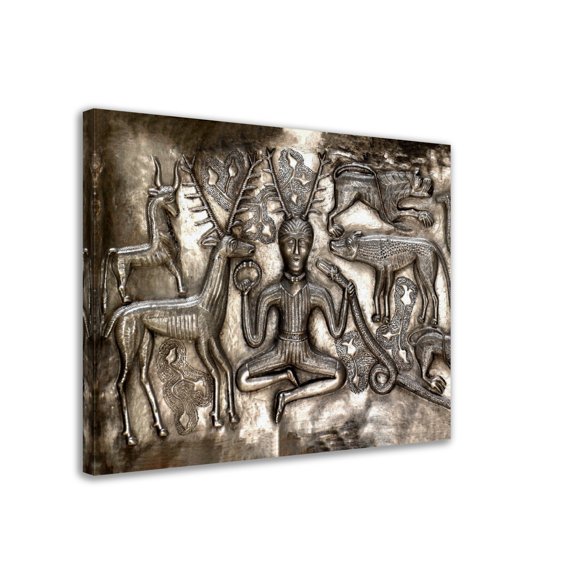 Cernunos Canvas, Horned God Canvas Print, Gundestrup Cauldron, 200 - 300 Bc - WallArtPrints4U