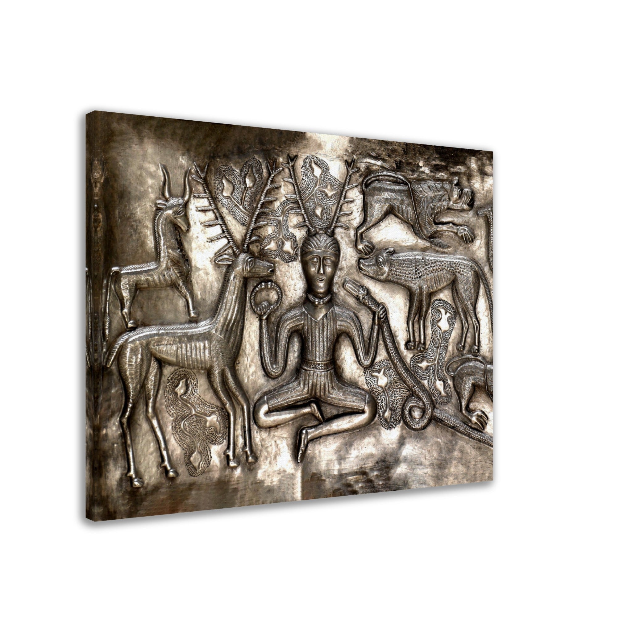 Cernunos Canvas, Horned God Canvas Print, Gundestrup Cauldron, 200 - 300 Bc - WallArtPrints4U