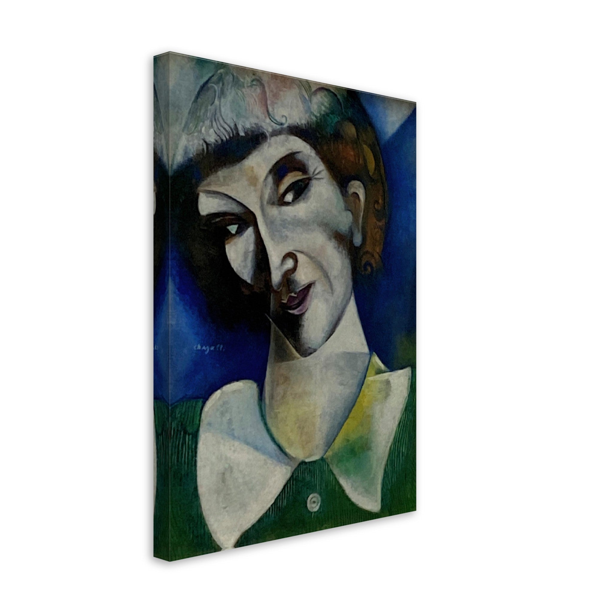 Chagall Canvas, Marc Chagall Self Portrait Canvas Print - Chagall Self Portrait Canvas Print Canvas - WallArtPrints4U