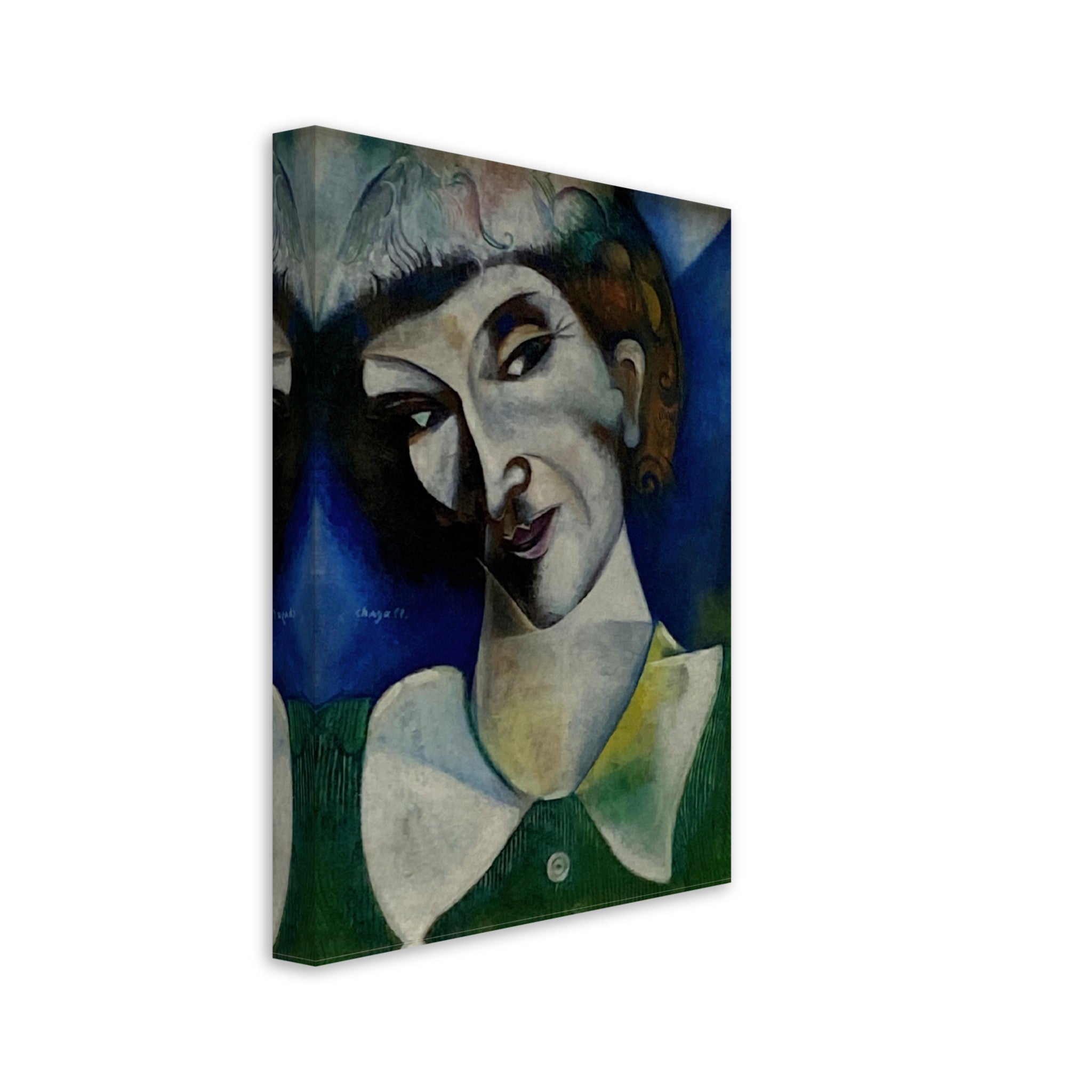 Chagall Canvas, Marc Chagall Self Portrait Canvas Print - Chagall Self Portrait Canvas Print Canvas - WallArtPrints4U