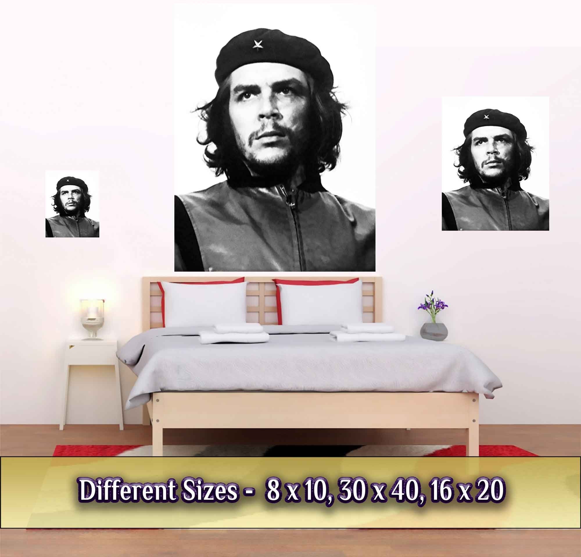 Che Guevara Poster, Famous Photo Print From 1960, Vintage Wall Art - Guerillero Heroico - Cuban Revolutionary - WallArtPrints4U