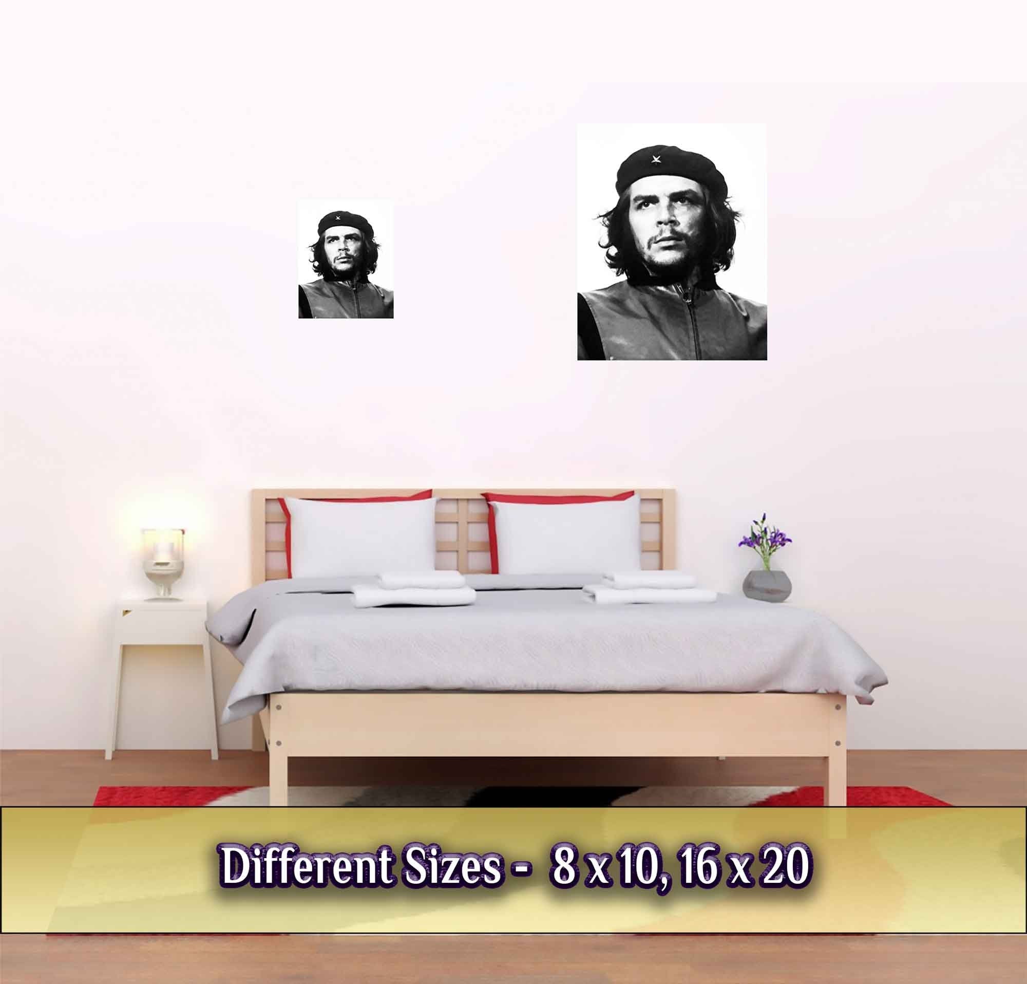 Che Guevara Poster, Famous Photo Print From 1960, Vintage Wall Art - Guerillero Heroico - Cuban Revolutionary - WallArtPrints4U