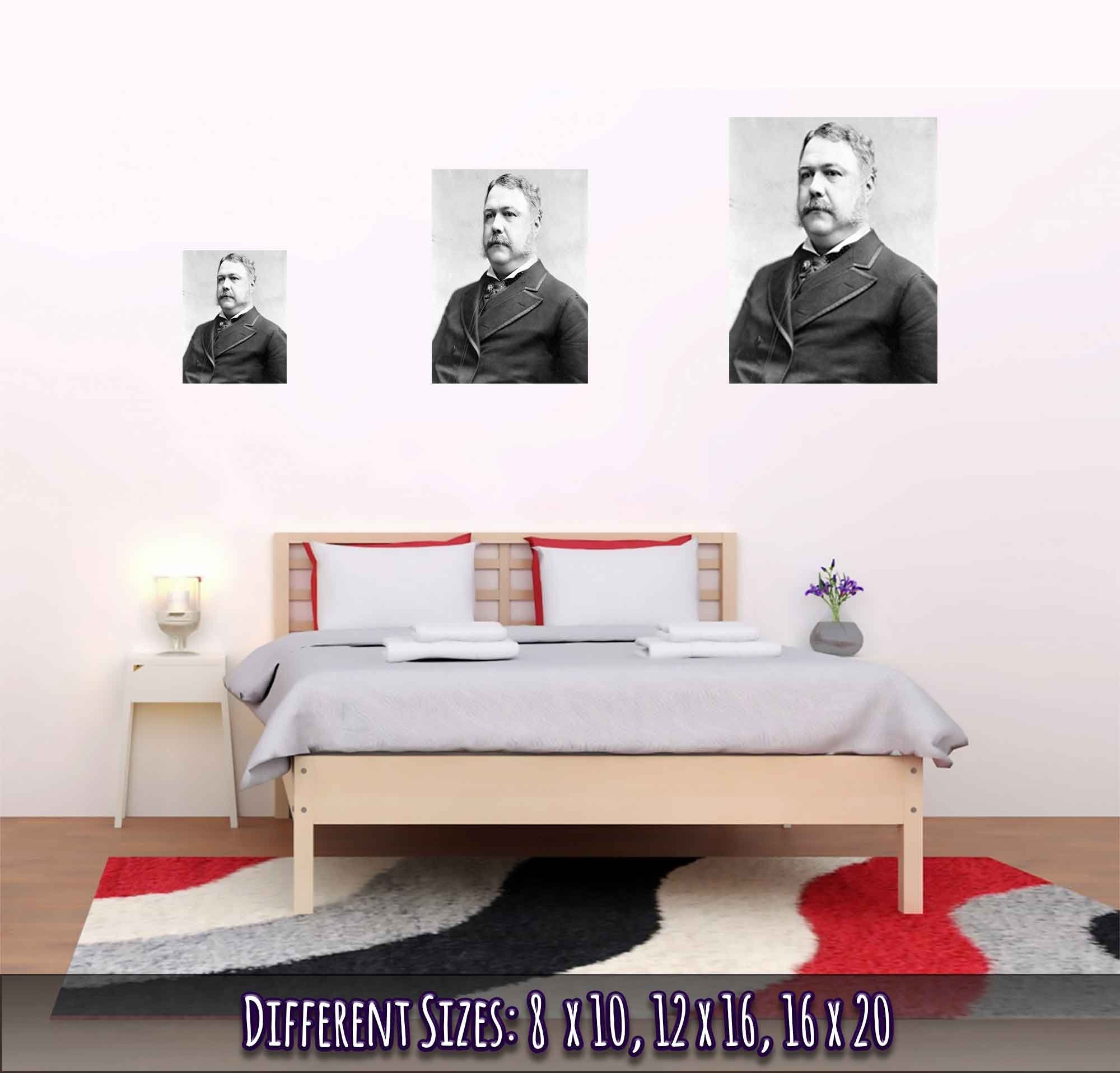 Chester Arthur Poster, 21st President Of Usa, Vintage Photo Portrait - Chester Arthur Print - WallArtPrints4U