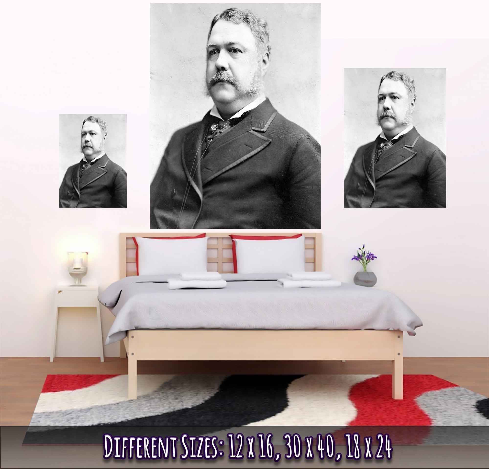 Chester Arthur Poster, 21st President Of Usa, Vintage Photo Portrait - Chester Arthur Print - WallArtPrints4U