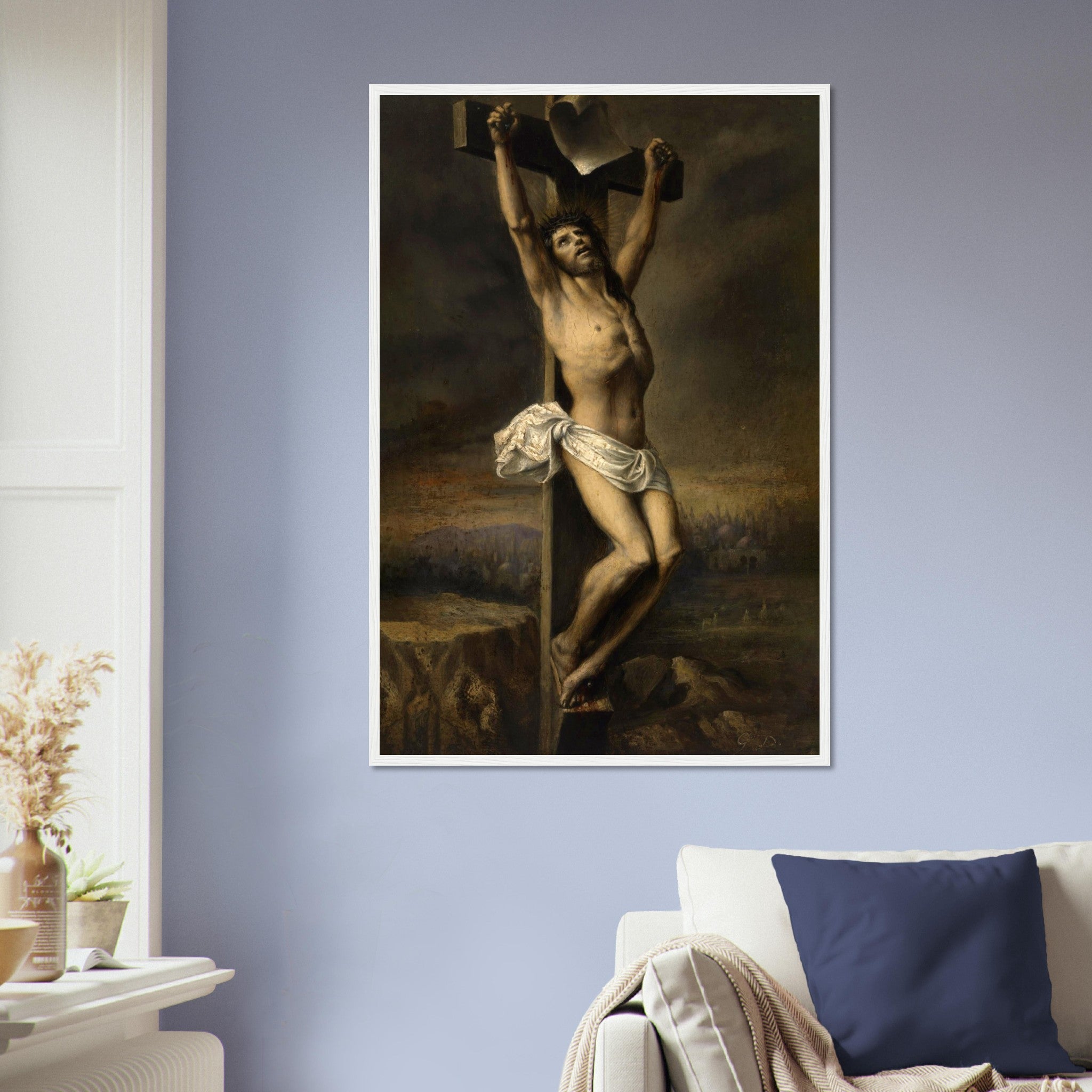 Christianity Framed, Christ On The Cross, Gustav Dore Framed Print - WallArtPrints4U