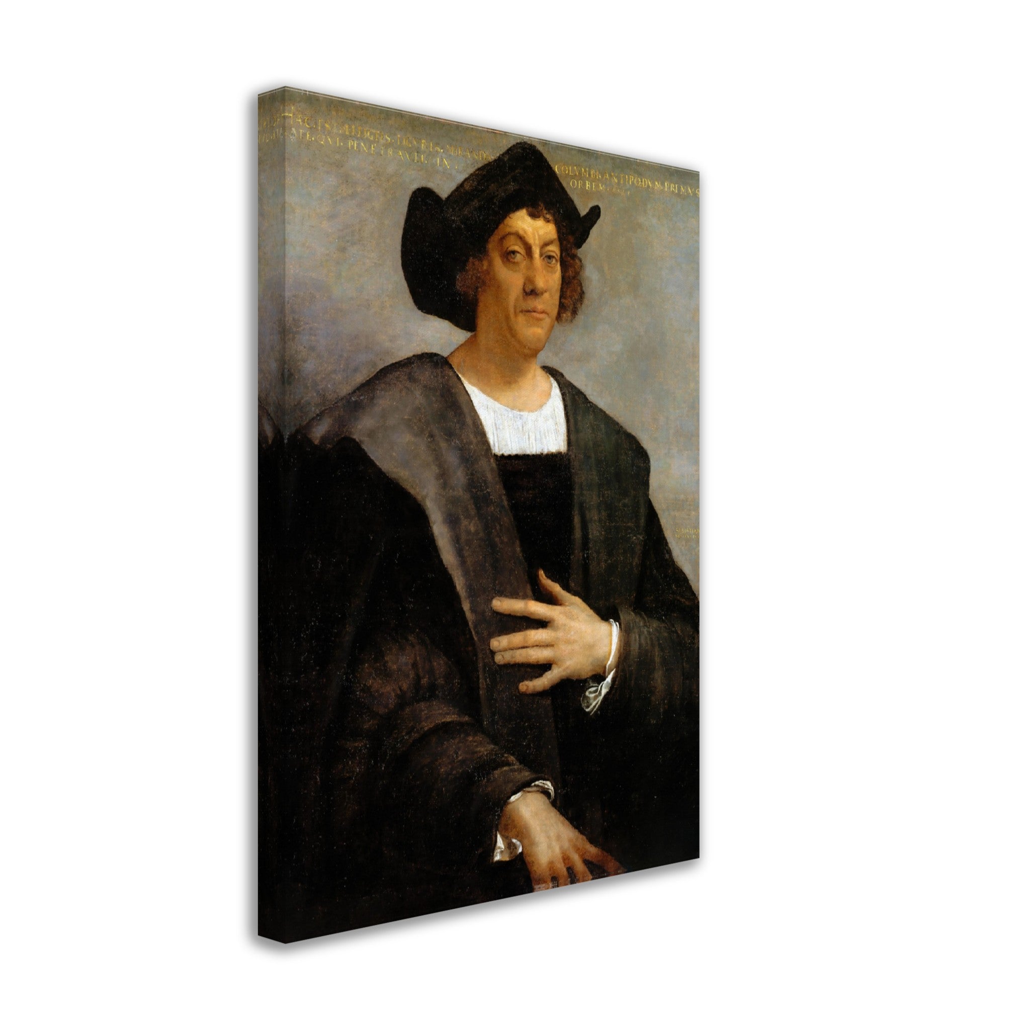 Christopher Columbus Canvas, Vintage Portrait - Christopher Columbus Canvas Print - Portrait Said To Be Christopher Columbus - WallArtPrints4U