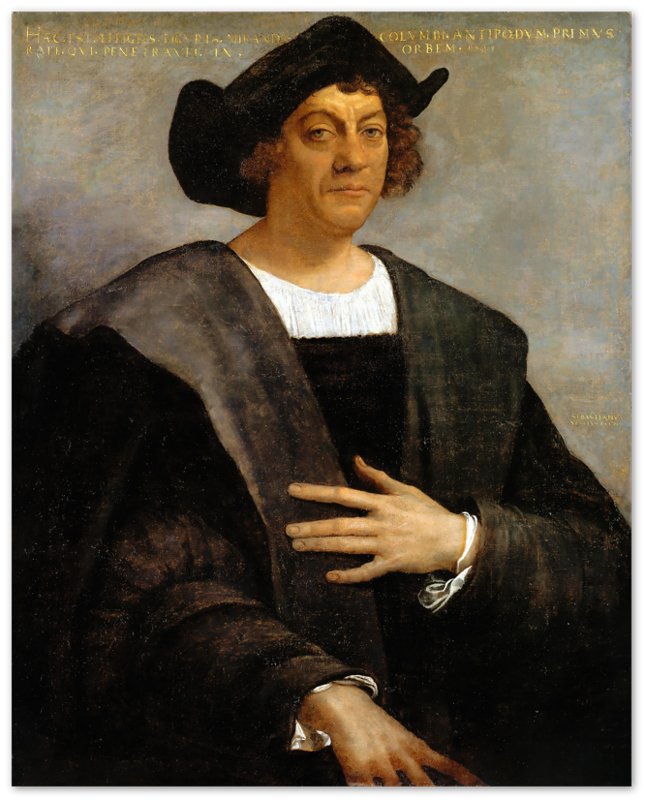 Christopher Columbus Poster, Vintage Portrait - Christopher Columbus Print - Portrait Said To Be Christopher Columbus - WallArtPrints4U
