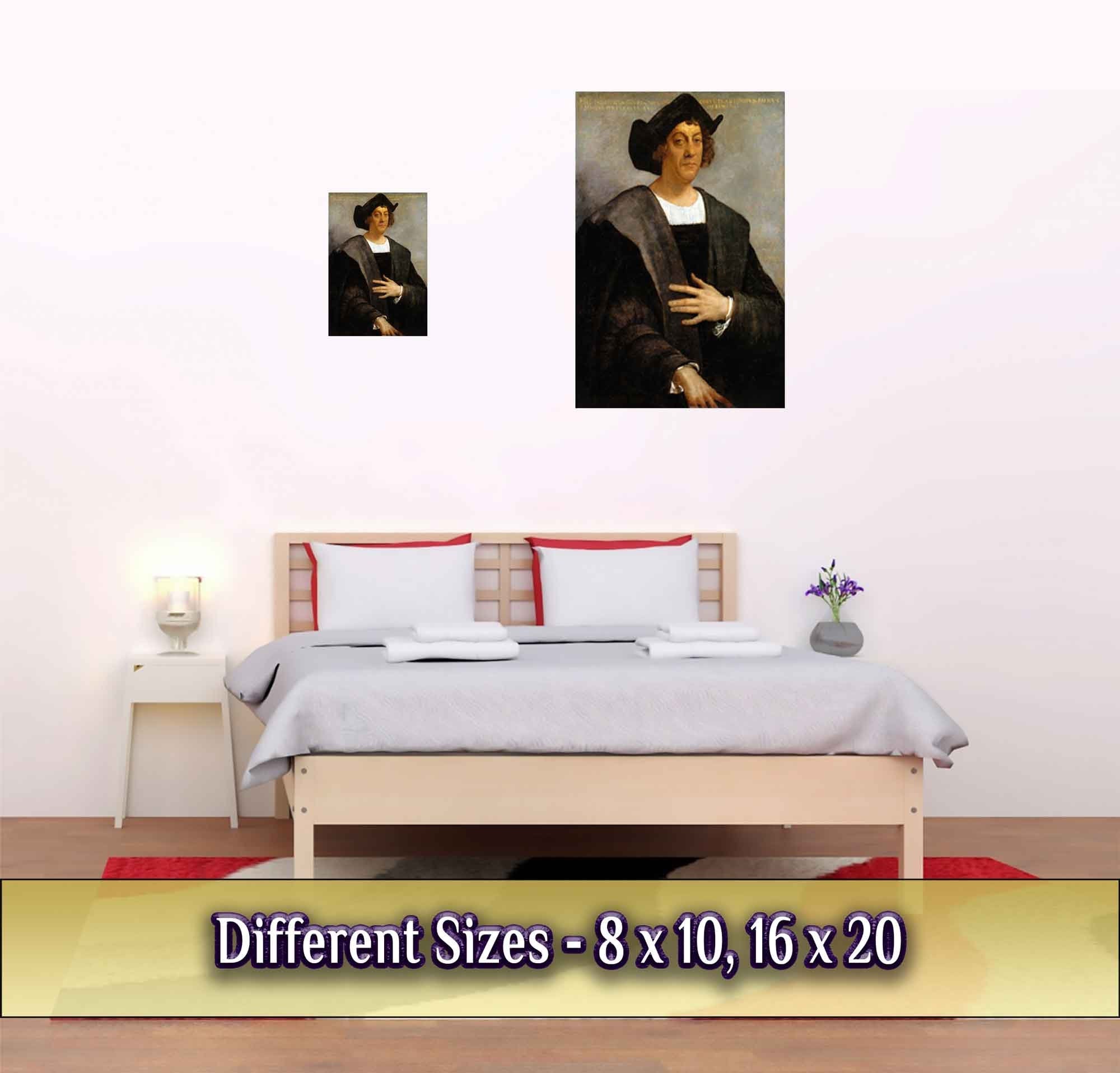 Christopher Columbus Poster, Vintage Portrait - Christopher Columbus Print - Portrait Said To Be Christopher Columbus - WallArtPrints4U