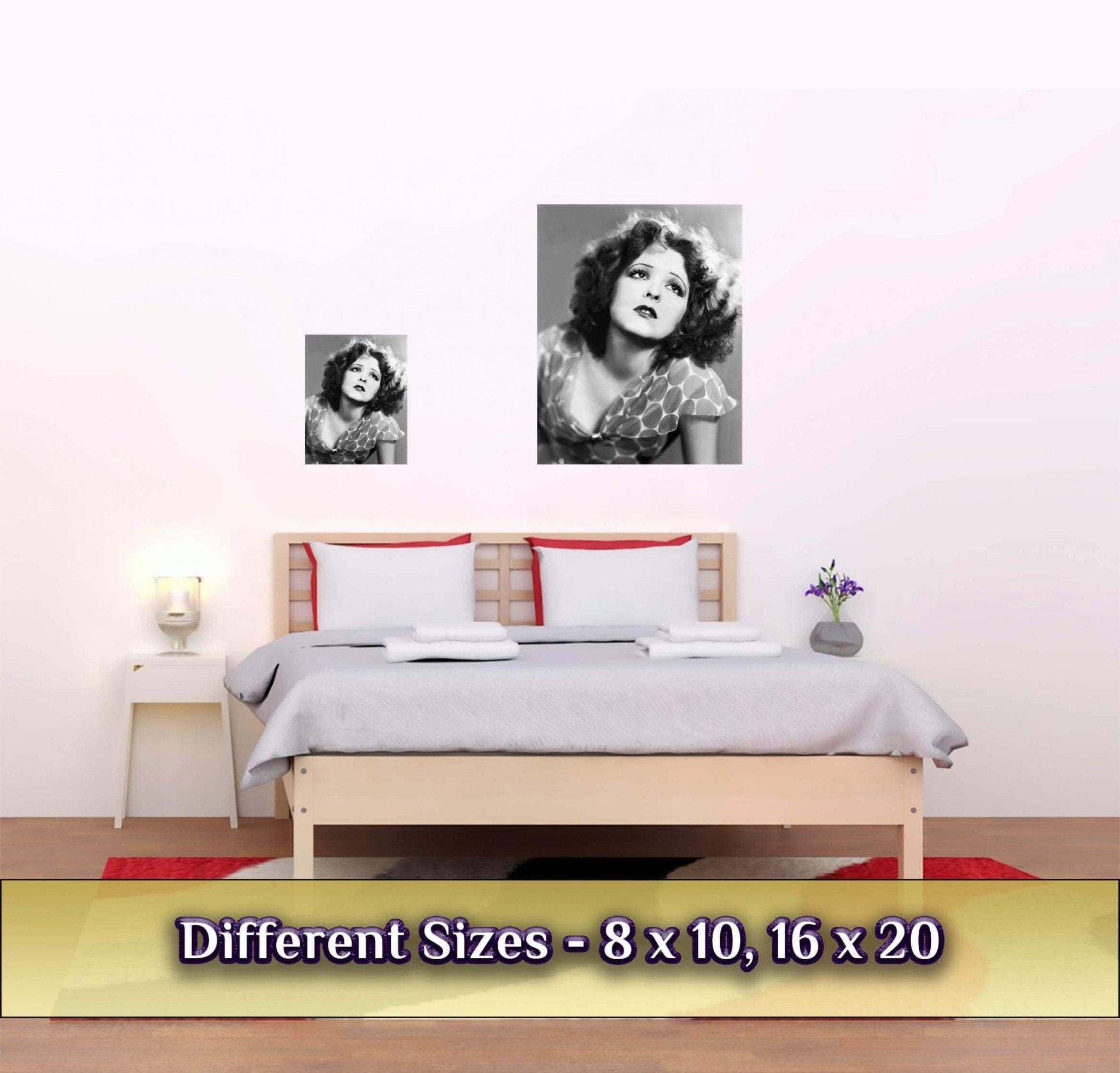 Clara Bow Poster, The It Girl, Sex Symbol 1920s Vintage Photo - Iconic Clara Bow Print - Hollywood Silver Screen Star - WallArtPrints4U