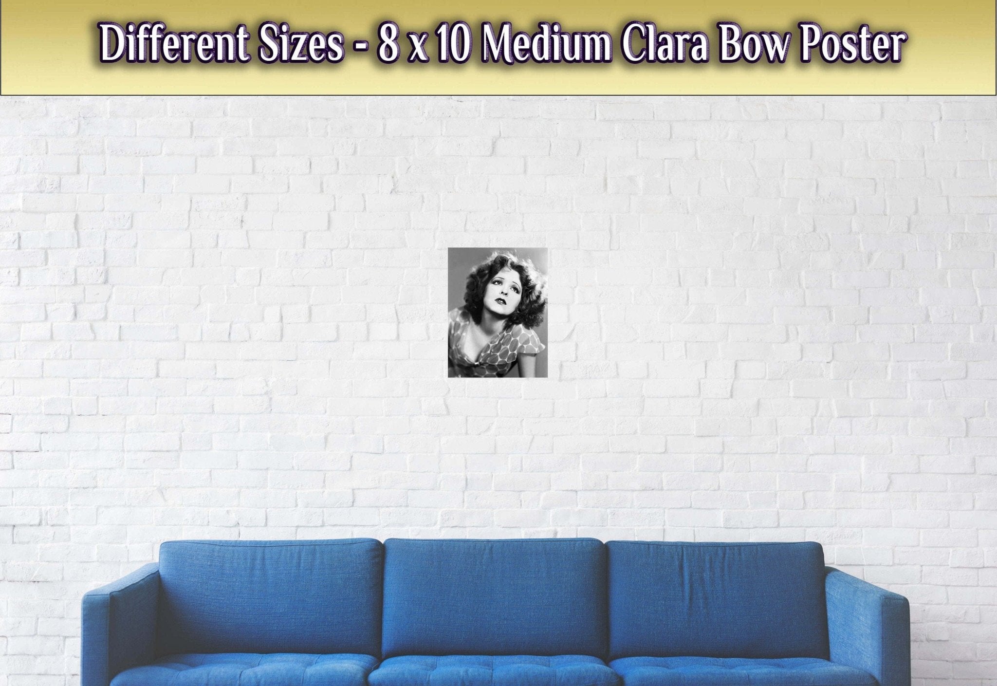 Clara Bow Poster, The It Girl, Sex Symbol 1920s Vintage Photo - Iconic Clara Bow Print - Hollywood Silver Screen Star - WallArtPrints4U