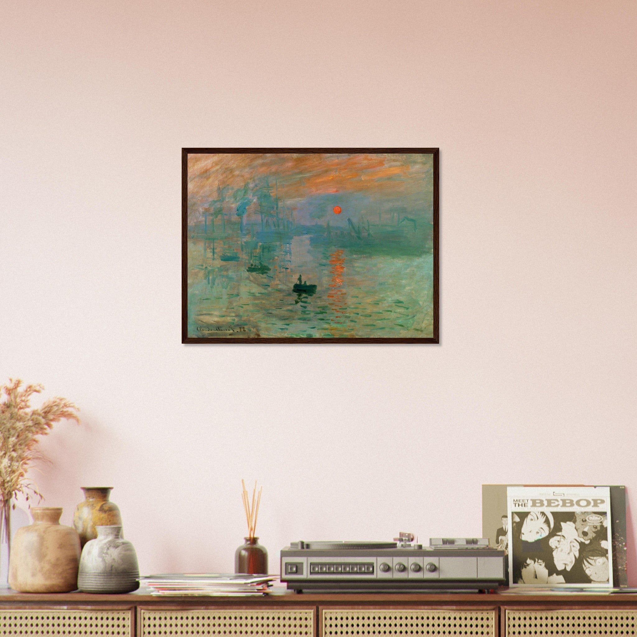 Claude Monet Framed, Impression, Soleil Levant Framed Print Impressionist Painting - WallArtPrints4U