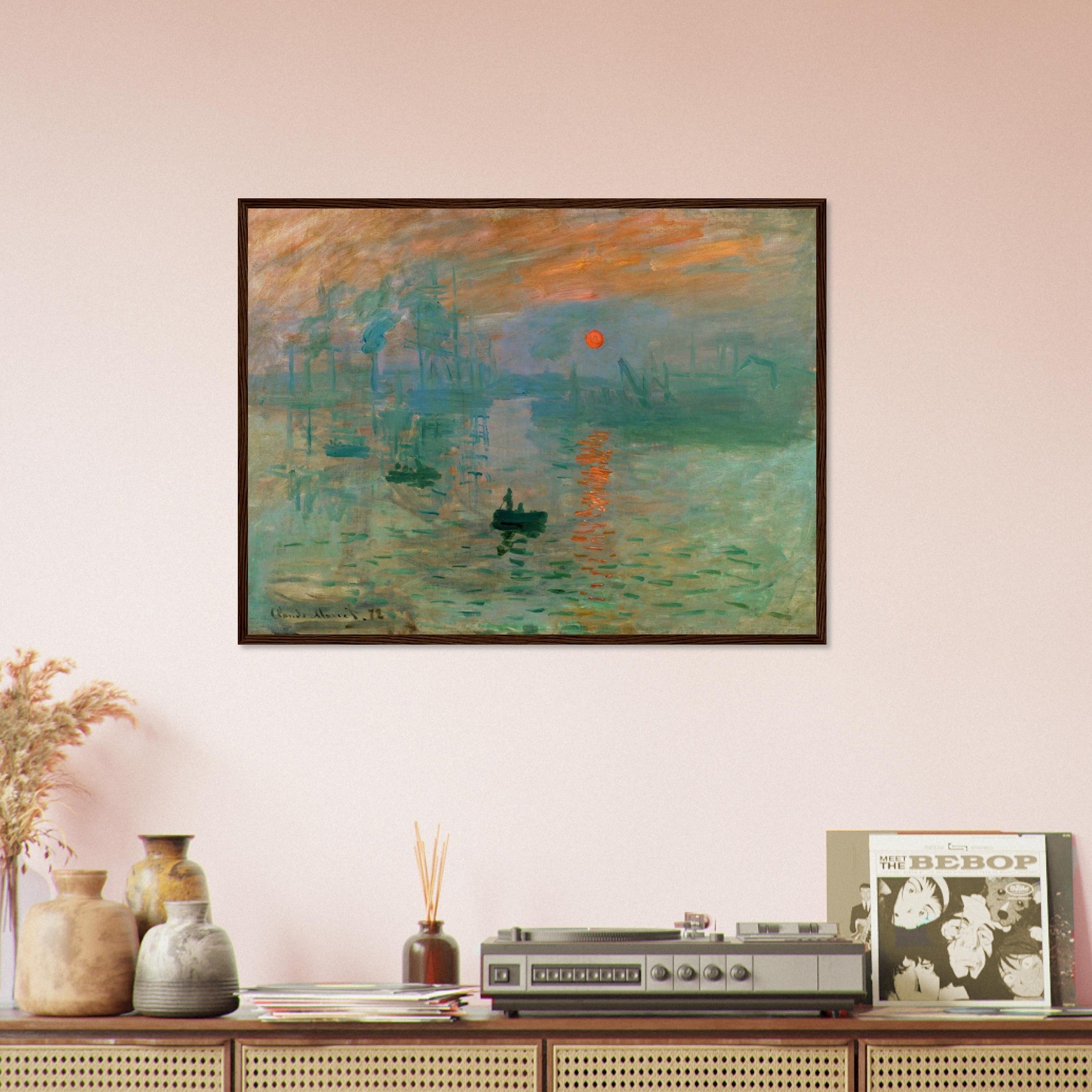 Claude Monet Framed, Impression, Soleil Levant Framed Print Impressionist Painting - WallArtPrints4U