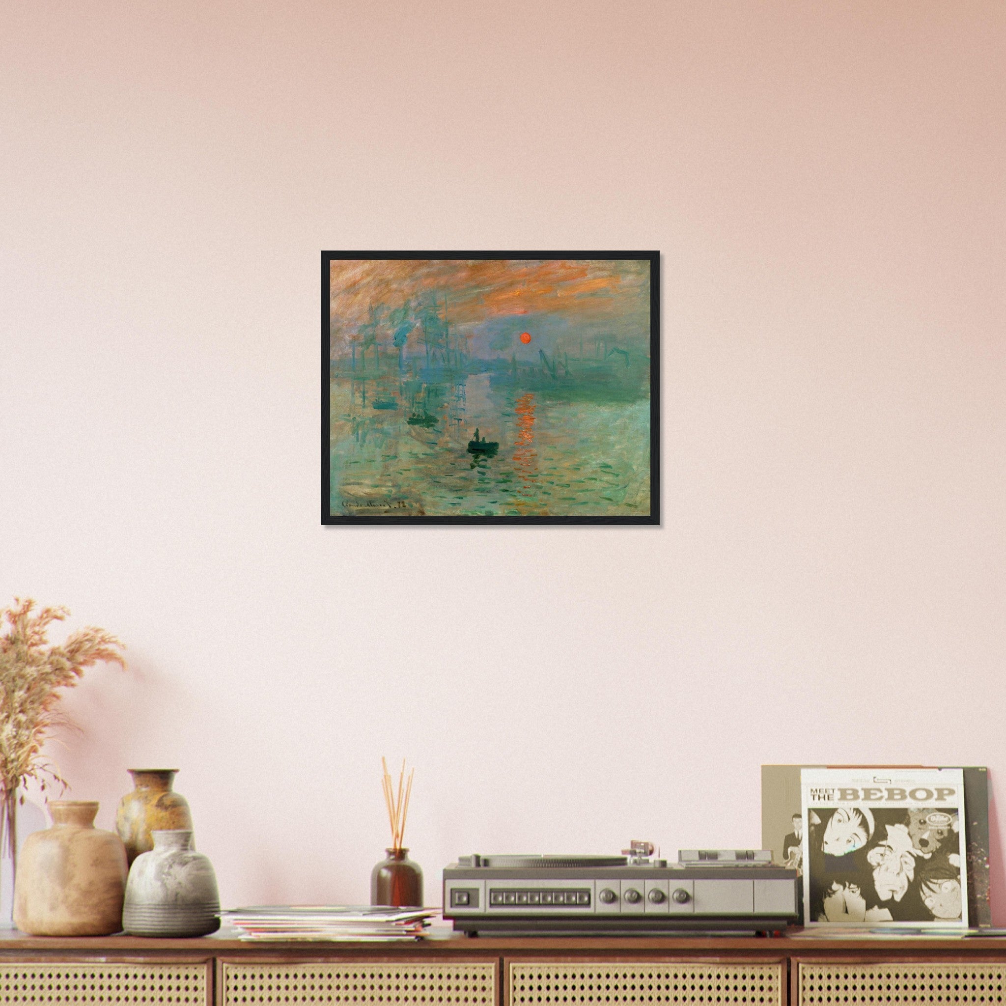 Claude Monet Framed, Impression, Soleil Levant Framed Print Impressionist Painting - WallArtPrints4U