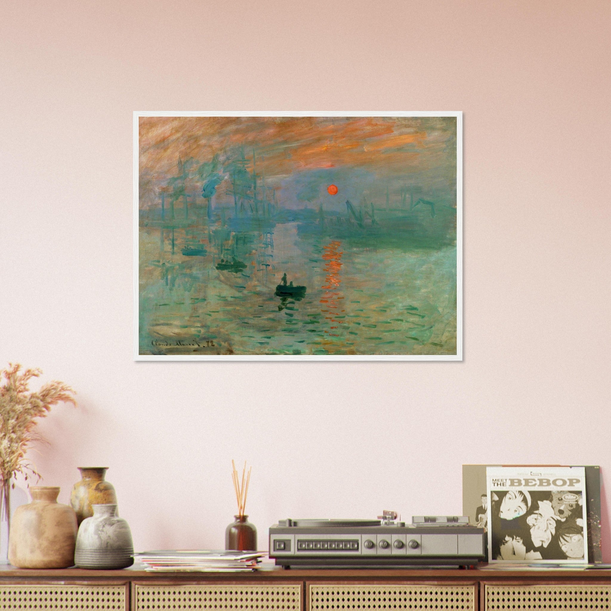 Claude Monet Framed, Impression, Soleil Levant Framed Print Impressionist Painting - WallArtPrints4U