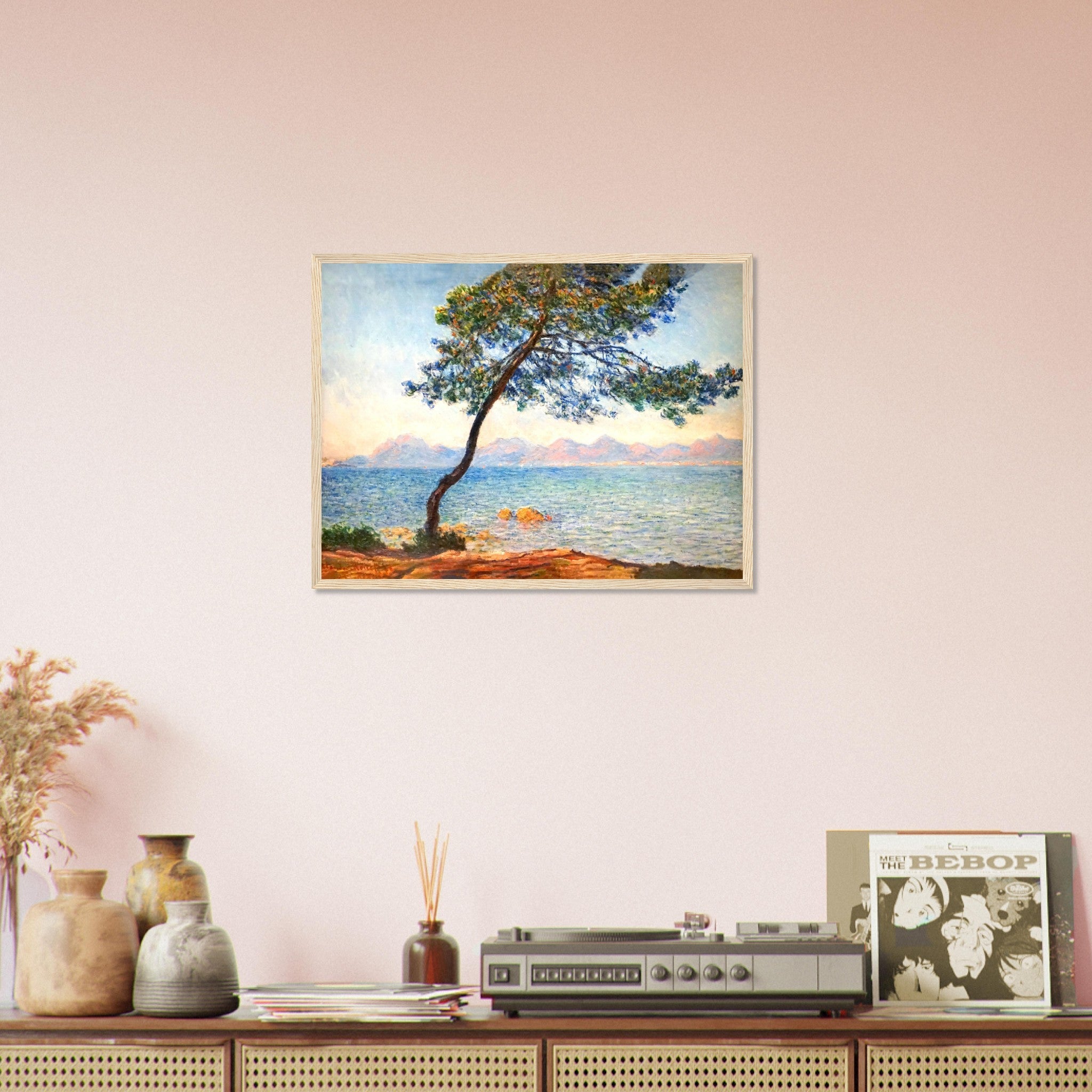 Claude Monet Framed Print, At Cap D'Antibes Framed - WallArtPrints4U