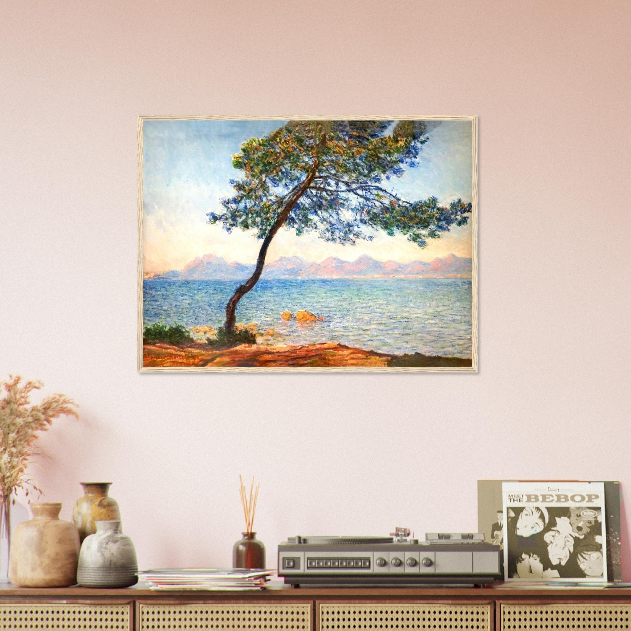 Claude Monet Framed Print, At Cap D'Antibes Framed - WallArtPrints4U