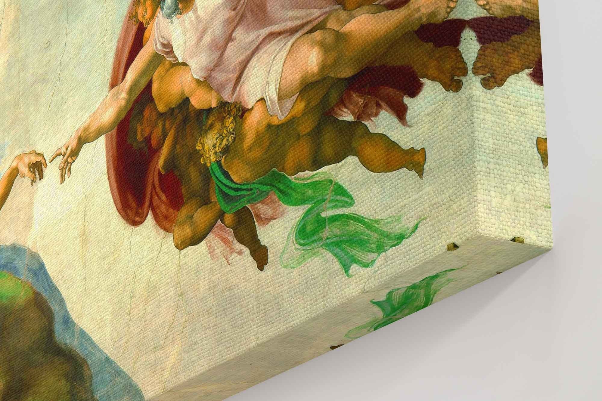 Creation Of Adam Canvas Print, Michelangelo, Creation Of Adam Canvas Sistine Chapel Ceiling - WallArtPrints4U