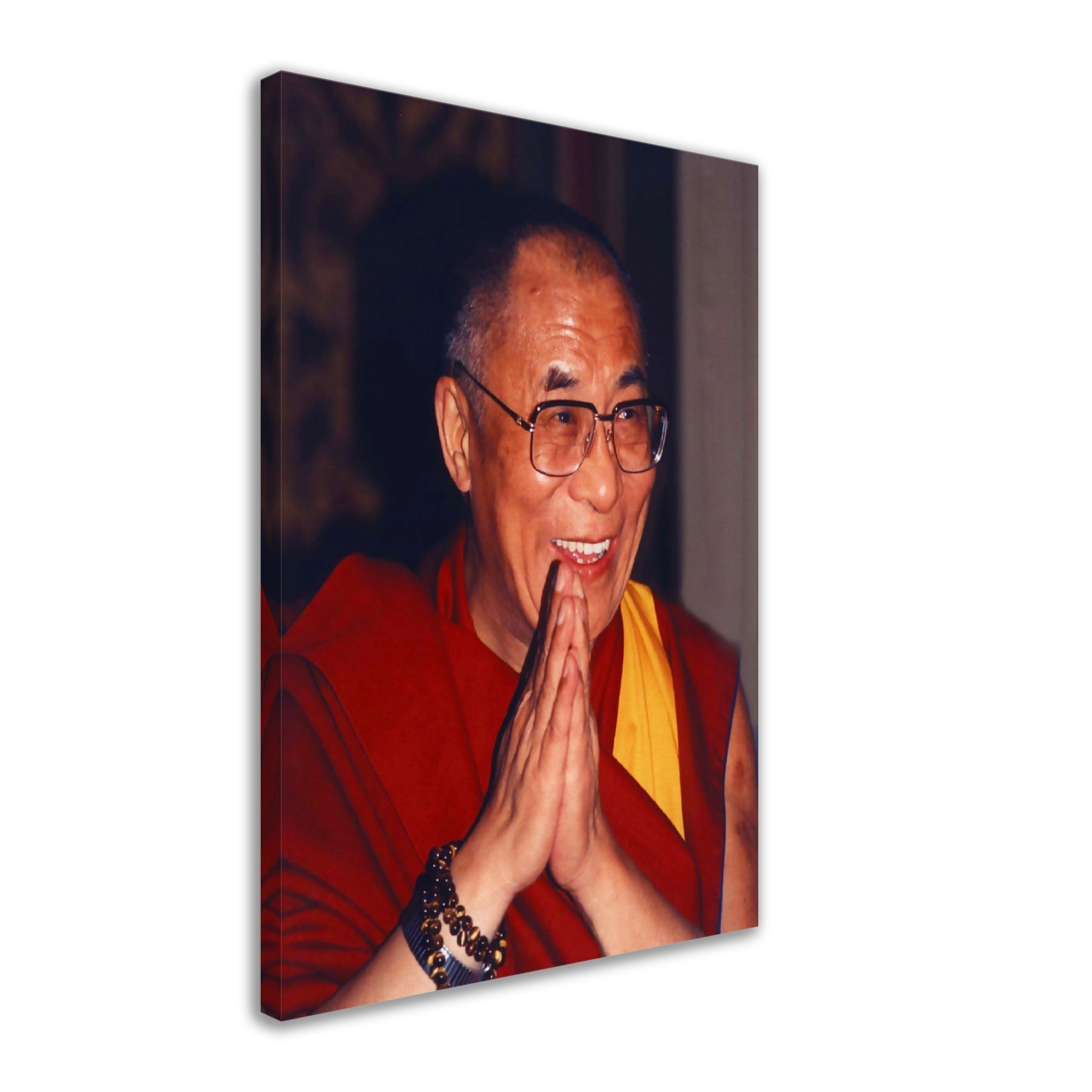 Dalai Lama Canvas Print, Showing Gratitude - Dalai Lama Canvas - WallArtPrints4U