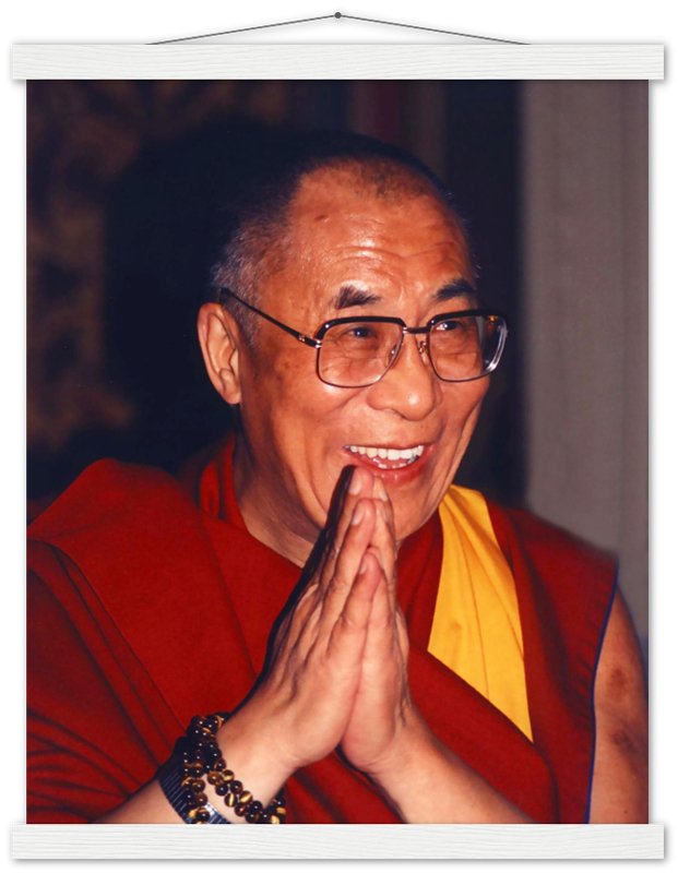 Dalai Lama Poster, Showing Gratitude - Dalai Lama Print - WallArtPrints4U