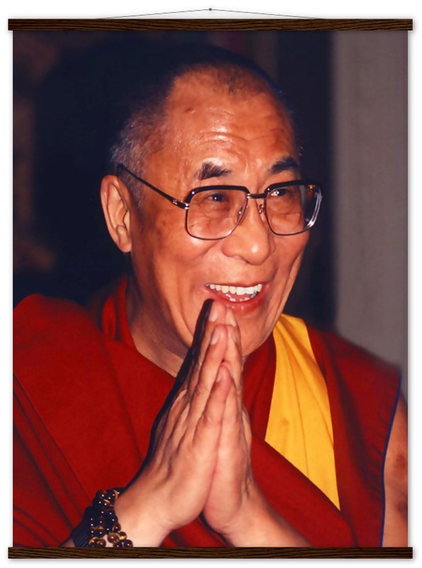 Dalai Lama Poster, Showing Gratitude - Dalai Lama Print - WallArtPrints4U