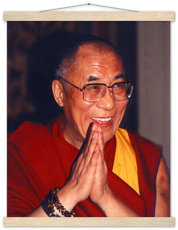 Dalai Lama Poster, Showing Gratitude - Dalai Lama Print - WallArtPrints4U
