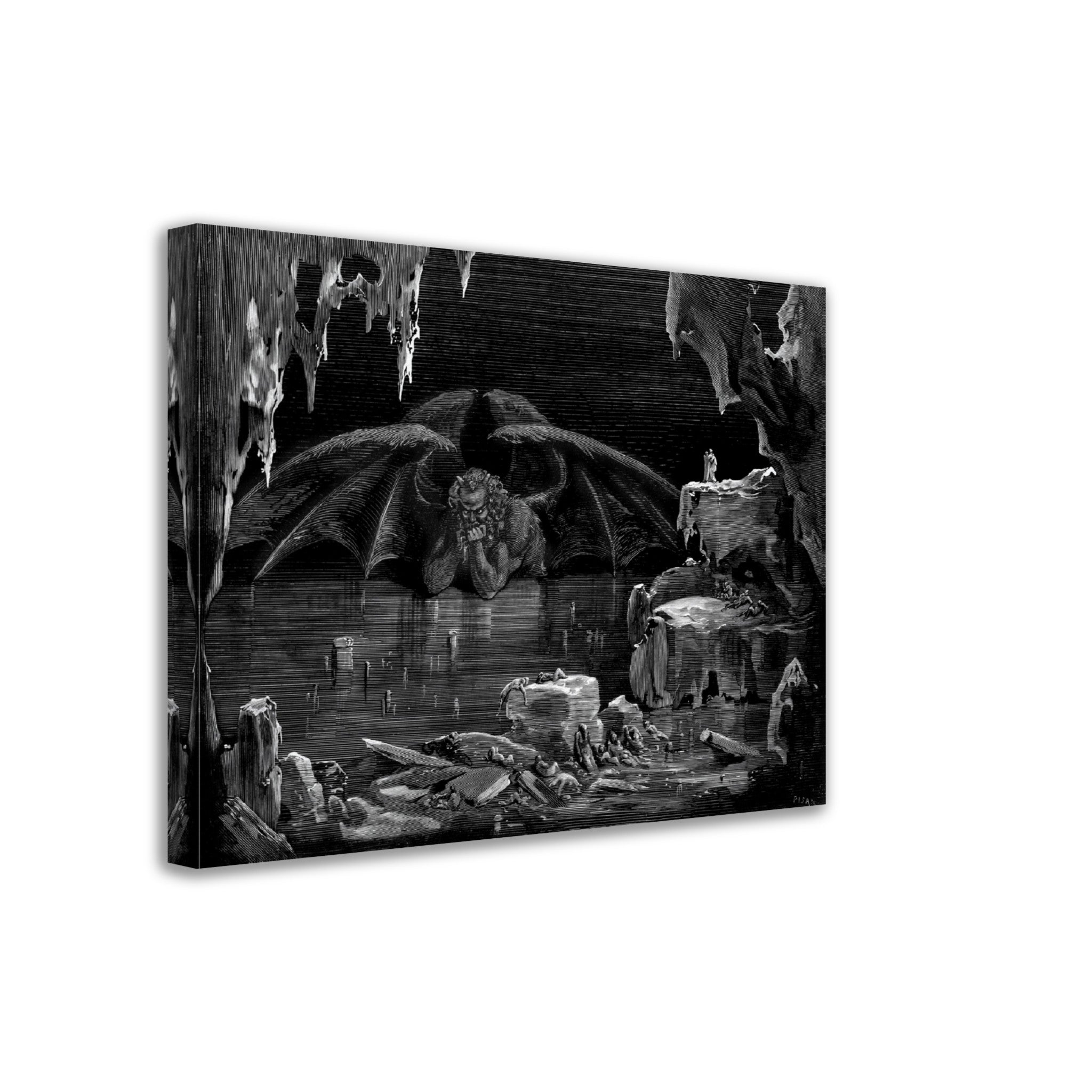 Divine Comedy Canvas - The Vision Of Hell - Gustave Dore Inferno Illustration - WallArtPrints4U