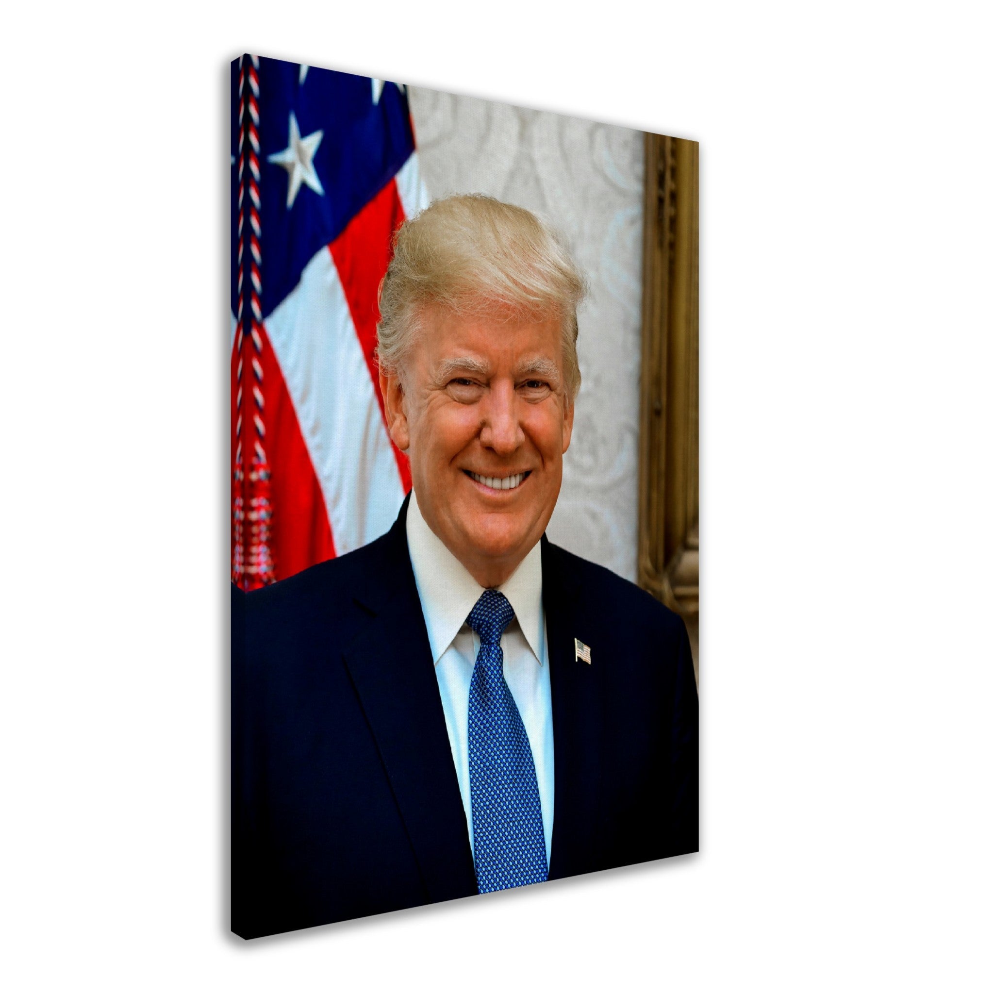 Donald Trump Canvas, 45th President Of These United States, Vintage Photo Portrait - Donald Trump Canvas Print - WallArtPrints4U